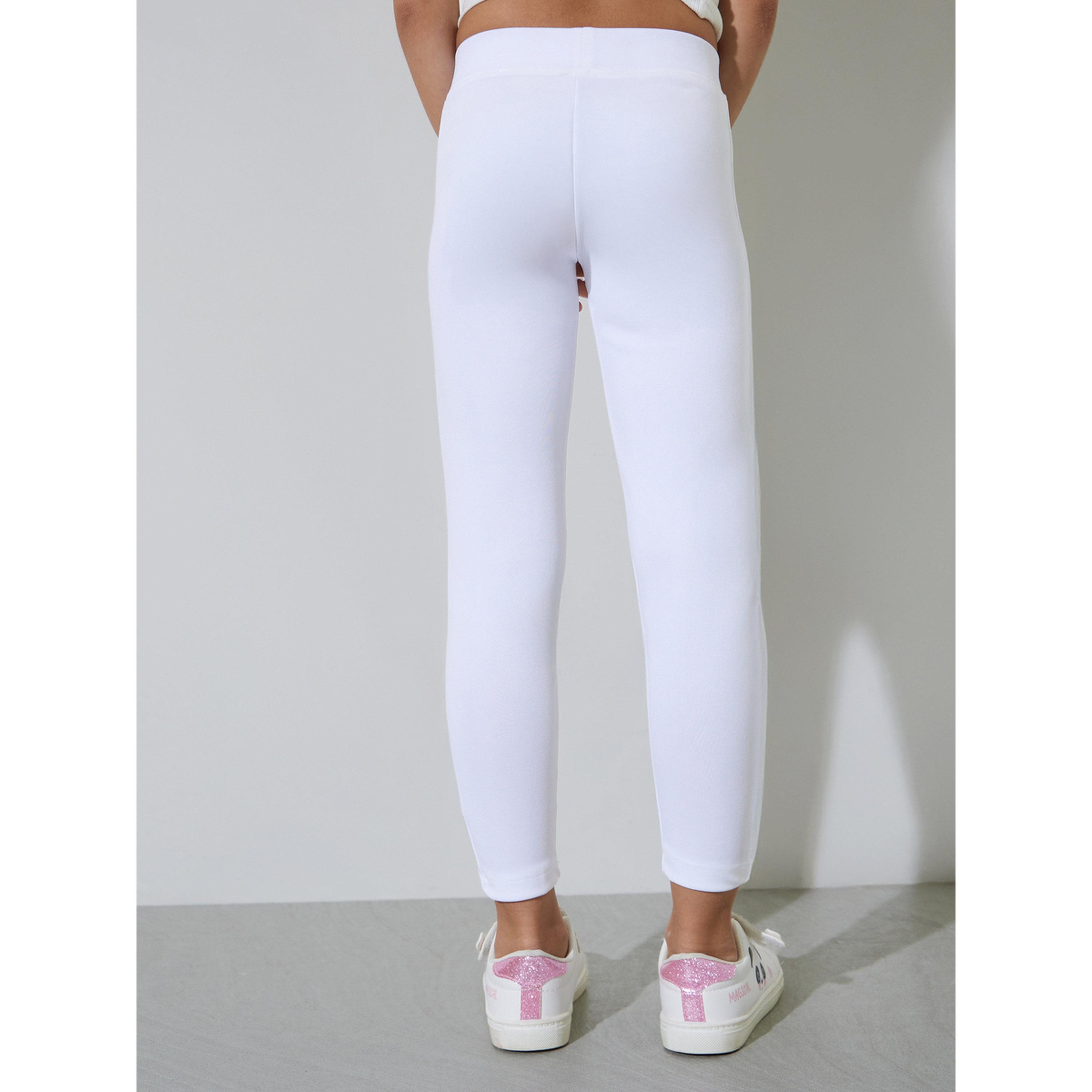 Styli Girls Off White Full Length Leggings-girls-clothing-bottoms-leggings-image-4