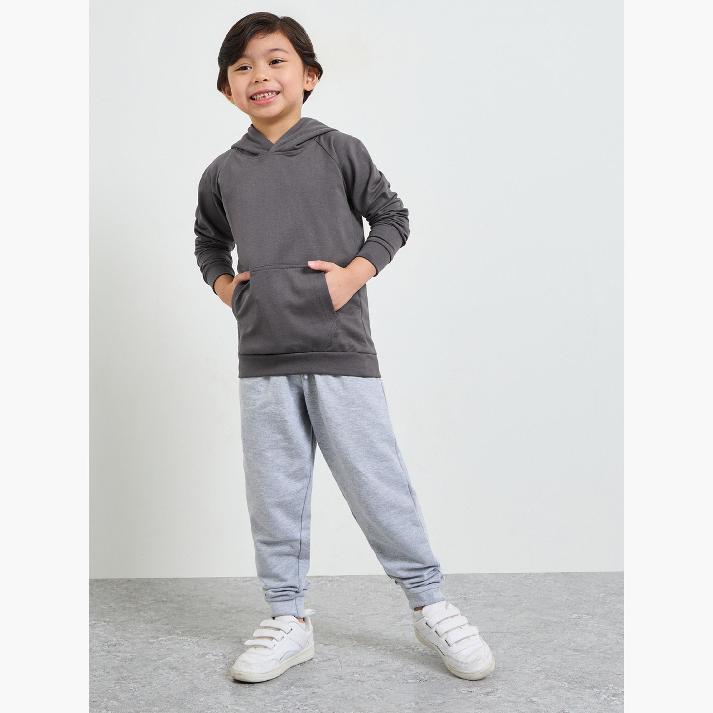 ستايلي - هودي قطني للجنسين للأطفال مع جيب أمامي-boys-clothing-sweatshirts-image-2