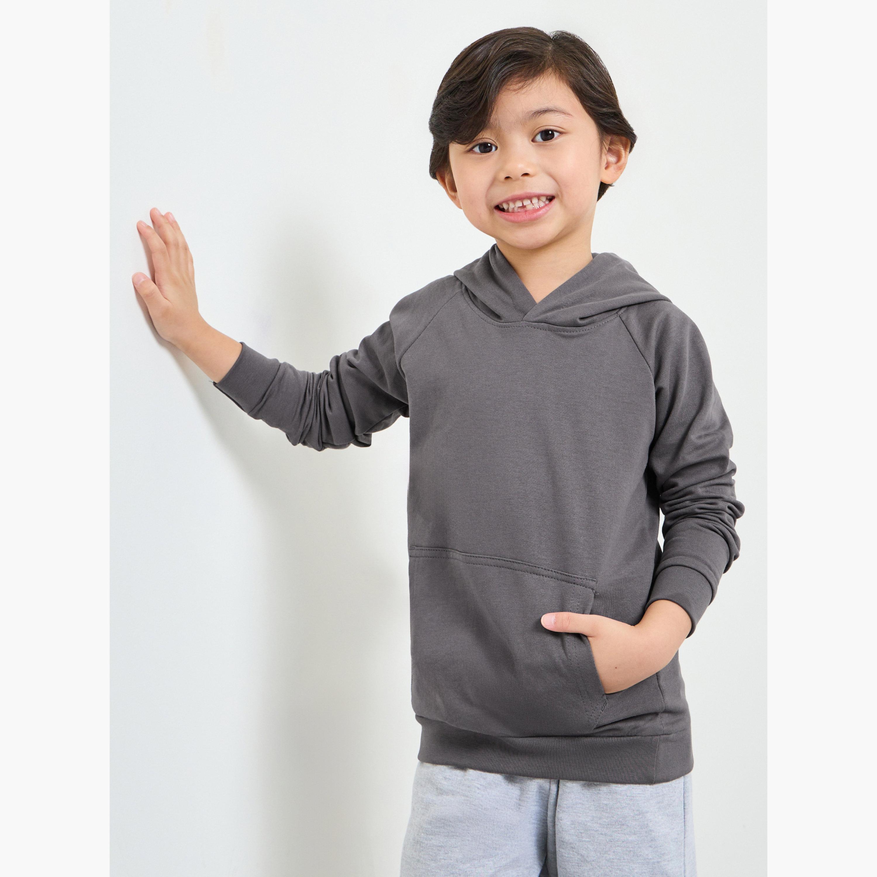 ستايلي - هودي قطني للجنسين للأطفال مع جيب أمامي-boys-clothing-sweatshirts-image-3