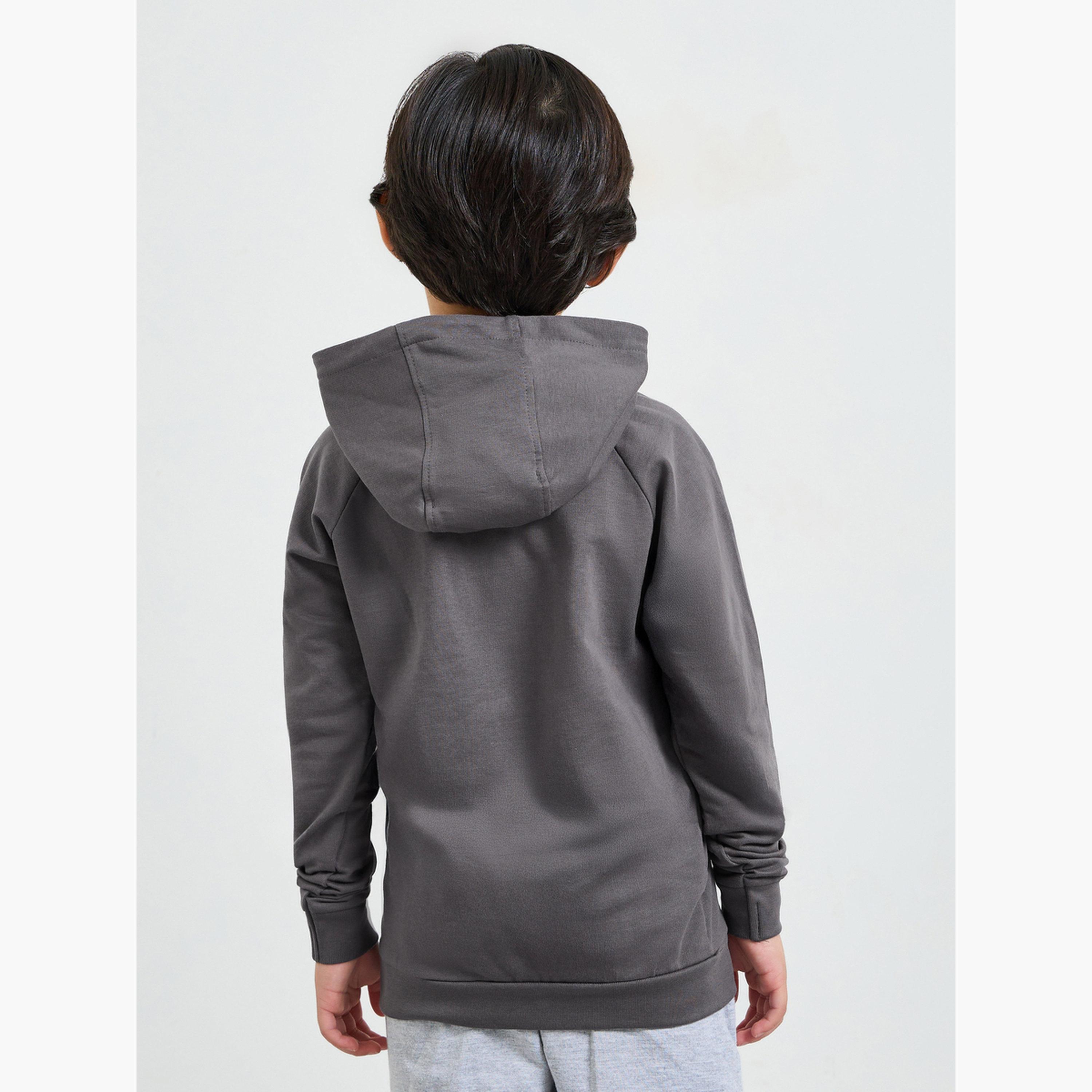 ستايلي - هودي قطني للجنسين للأطفال مع جيب أمامي-boys-clothing-sweatshirts-image-4