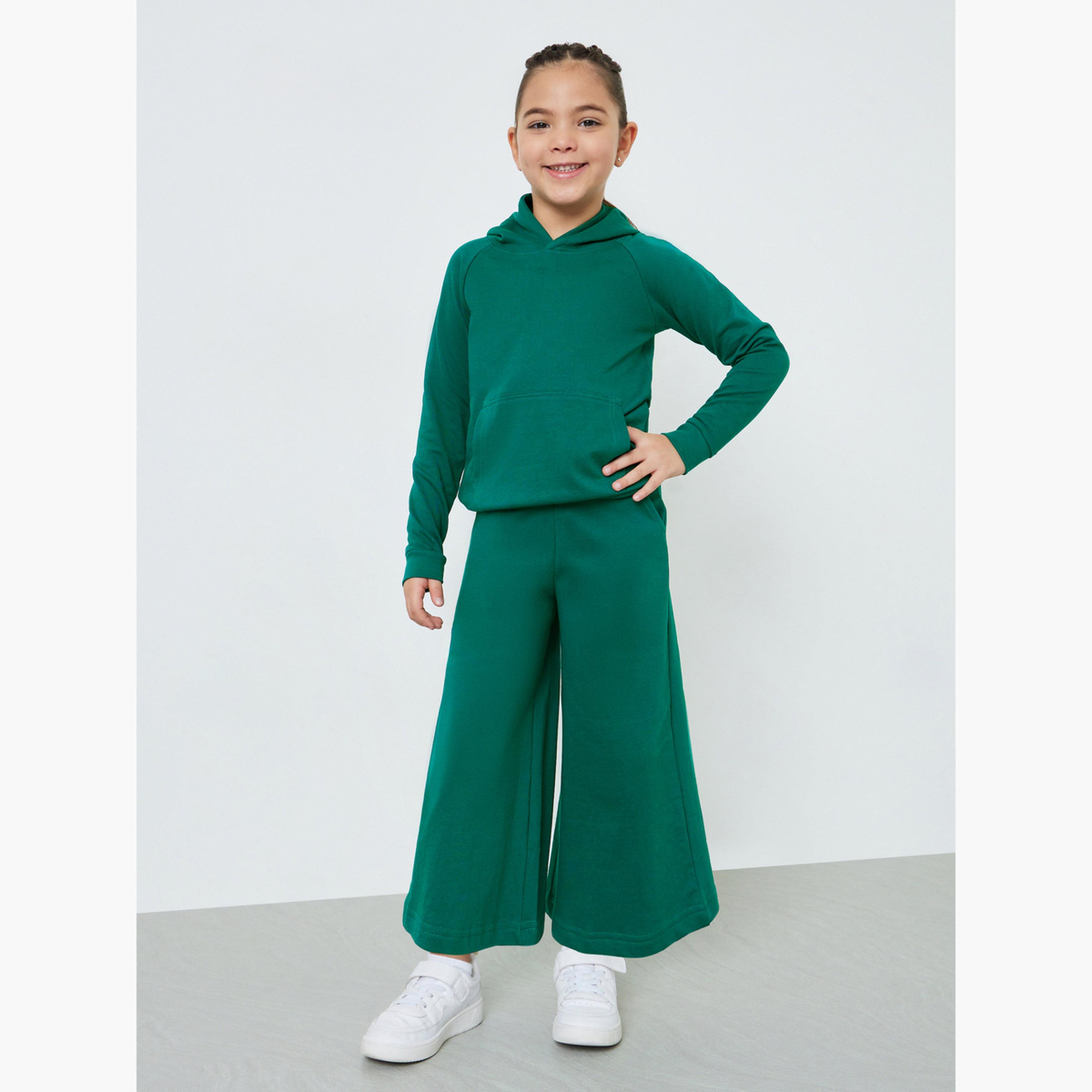 Styli Kids Unisex Cotton Hoodie with Kangaroo Pocket-girls-clothing-sweatshirts-image-2