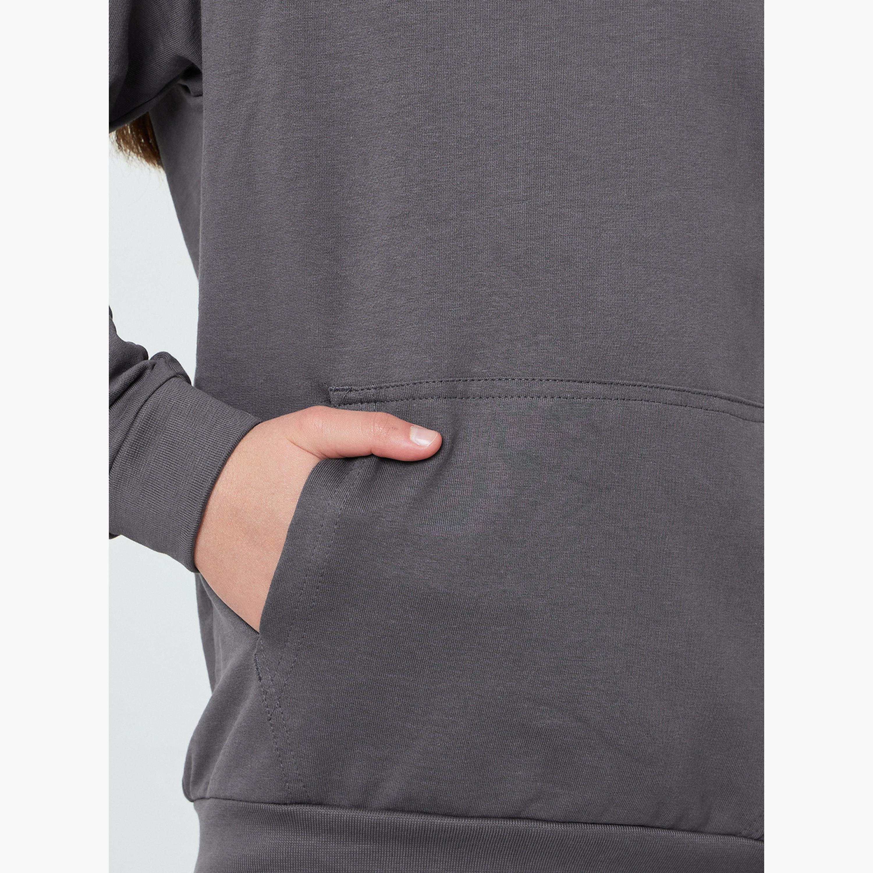Styli Teen Cotton Hoodie with Kangaroo Pocket-boys-clothing-sweatshirts-image-4