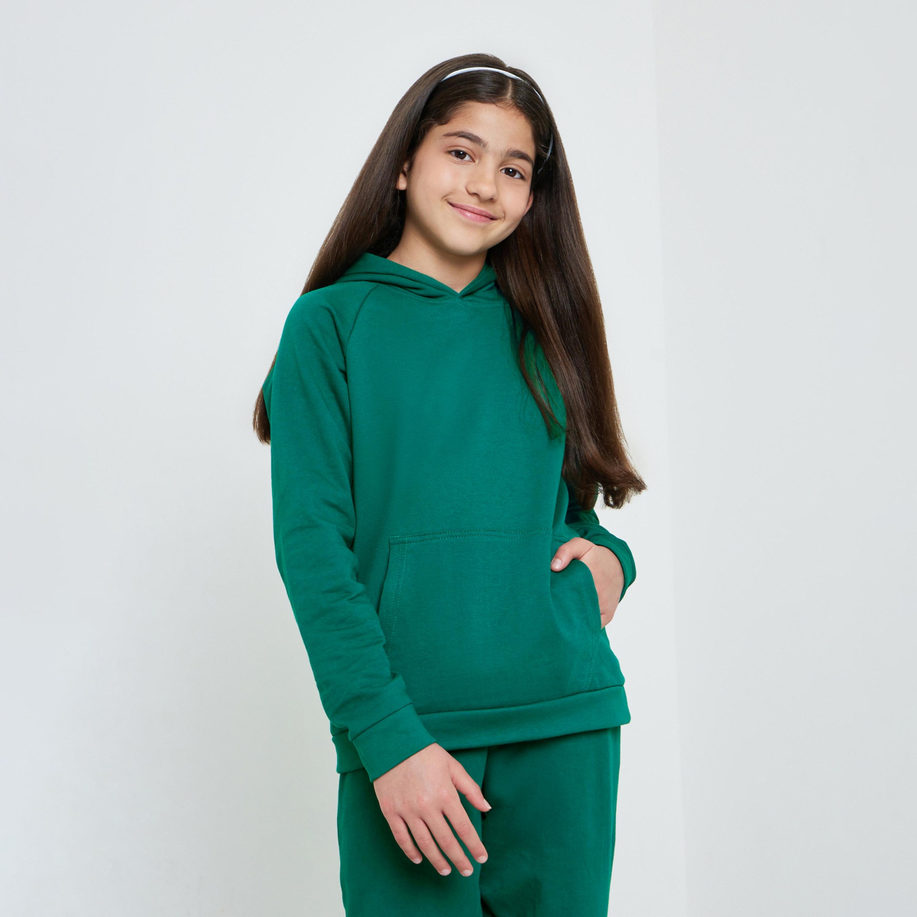 هودي قطن بجيب كانغارو - للجنسين-girls-clothing-sweatshirts-image-1
