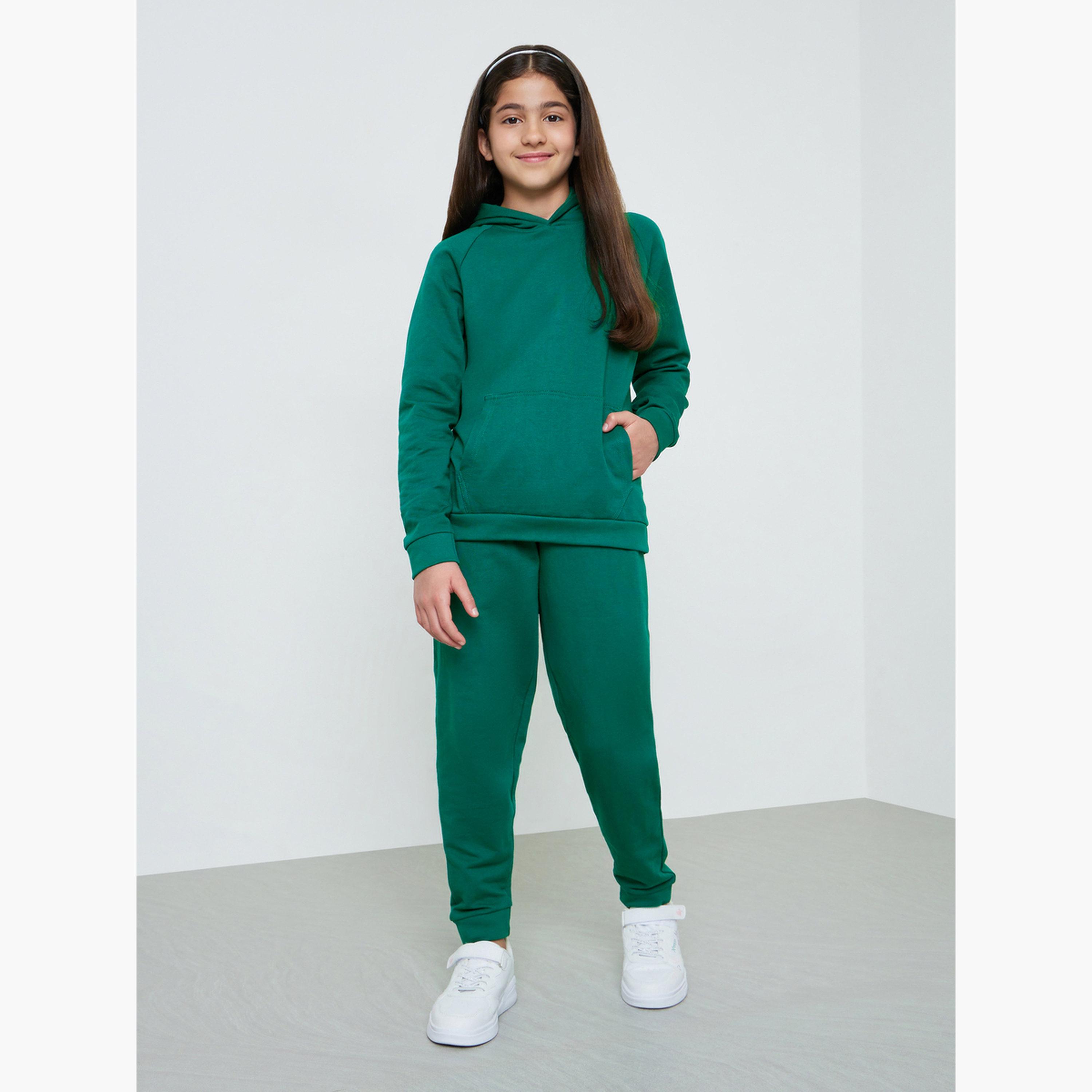 هودي قطن بجيب كانغارو - للجنسين-girls-clothing-sweatshirts-image-2