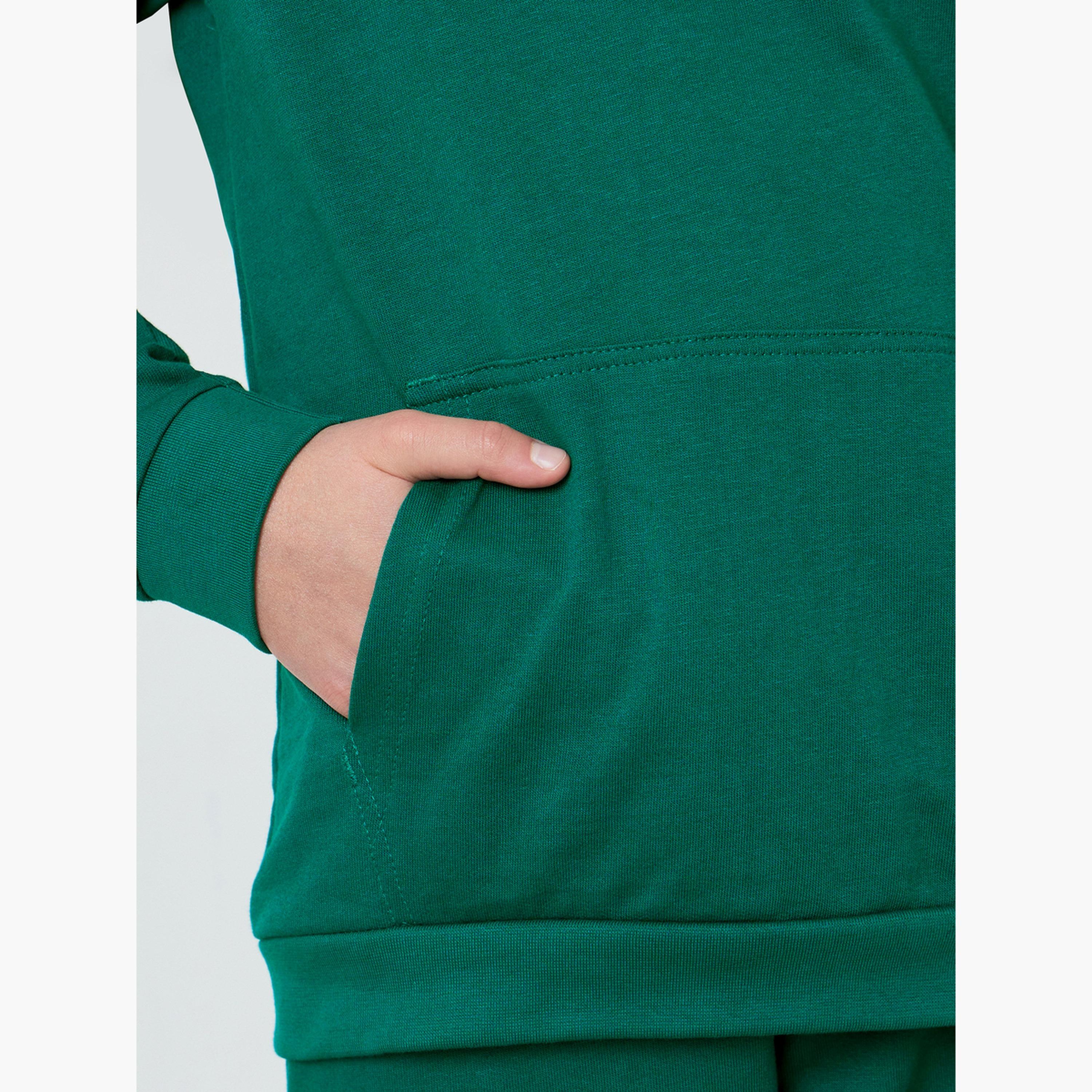هودي قطن بجيب كانغارو - للجنسين-girls-clothing-sweatshirts-image-4