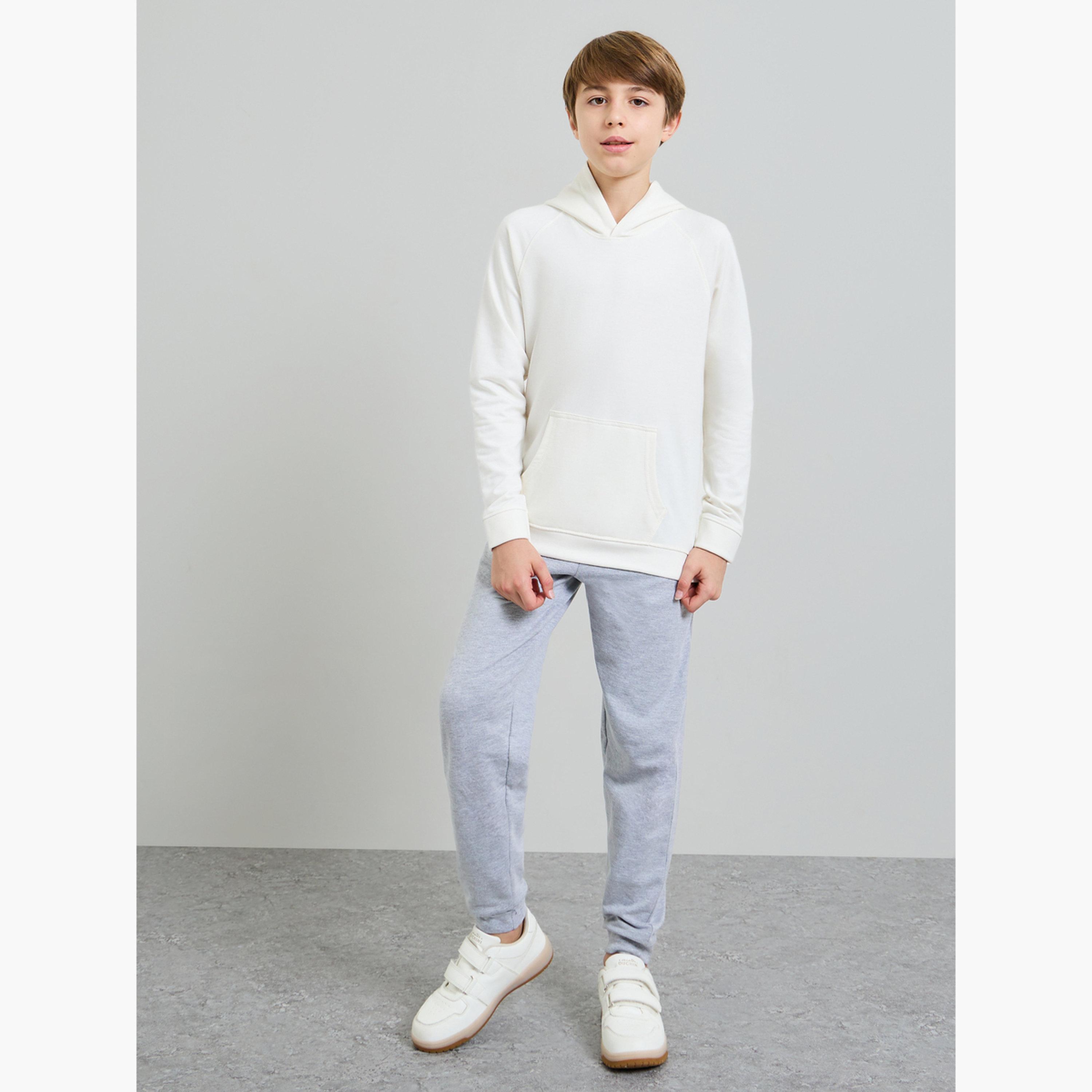 ستايلي - هودي قطني للجنسين للمراهقين مع جيب أمامي-boys-clothing-sweatshirts-image-2