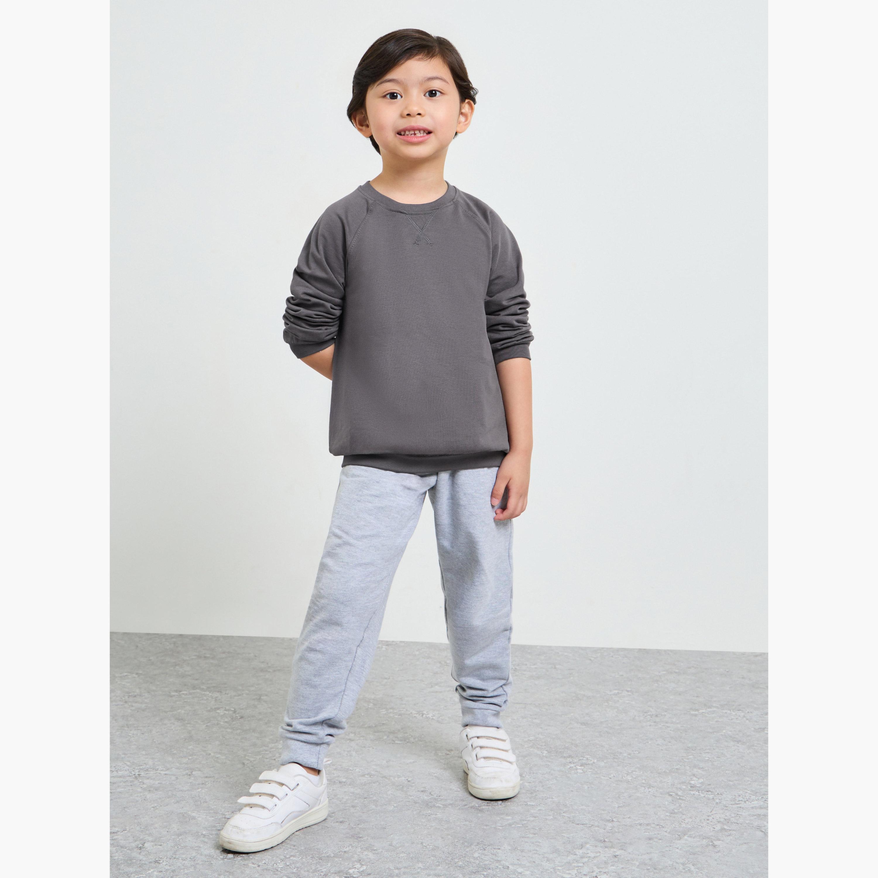 Styli Kids Raglan Sleeve Cotton Regular Fit Sweatshirt-boys-clothing-sweatshirts-image-2