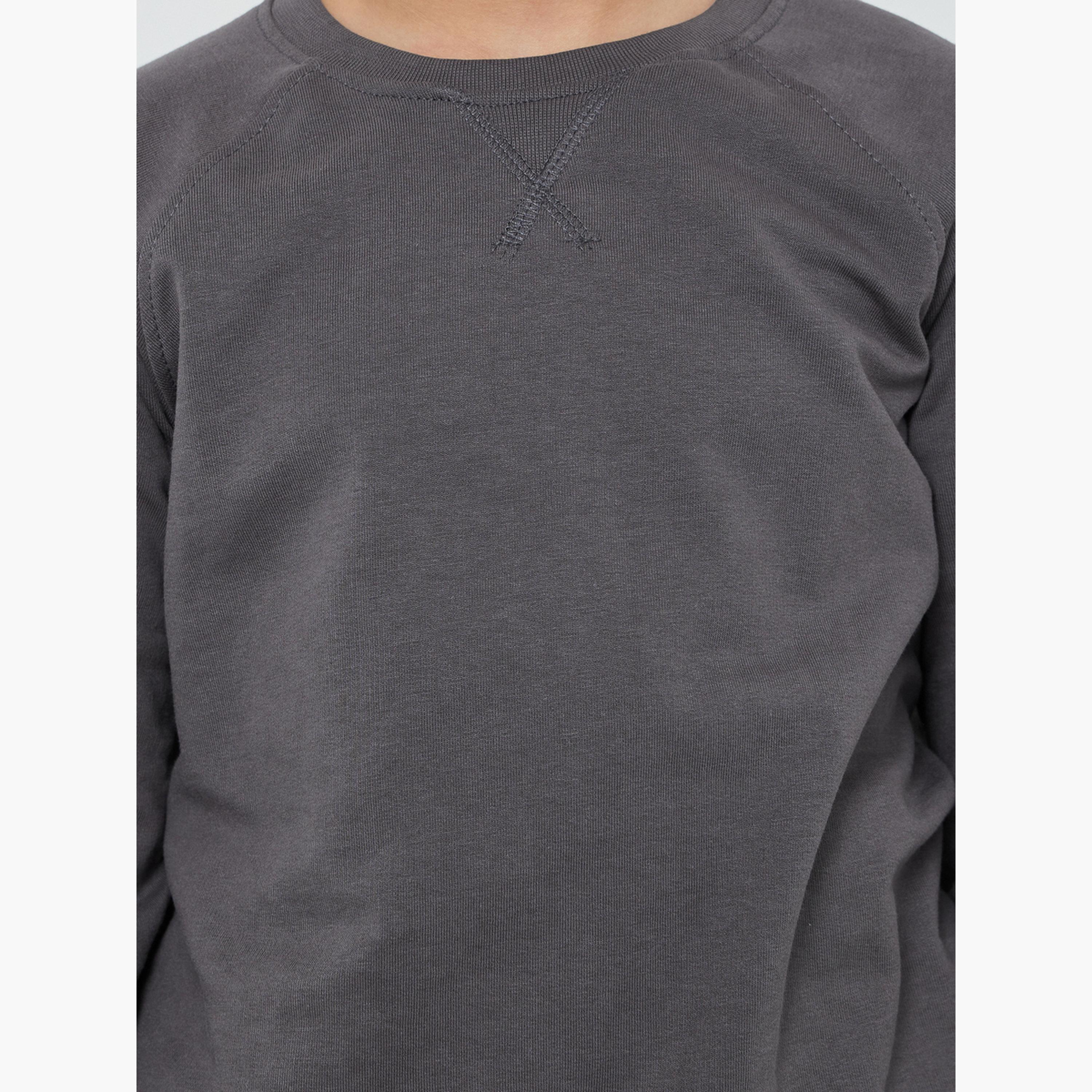 Styli Kids Raglan Sleeve Cotton Regular Fit Sweatshirt-boys-clothing-sweatshirts-image-5