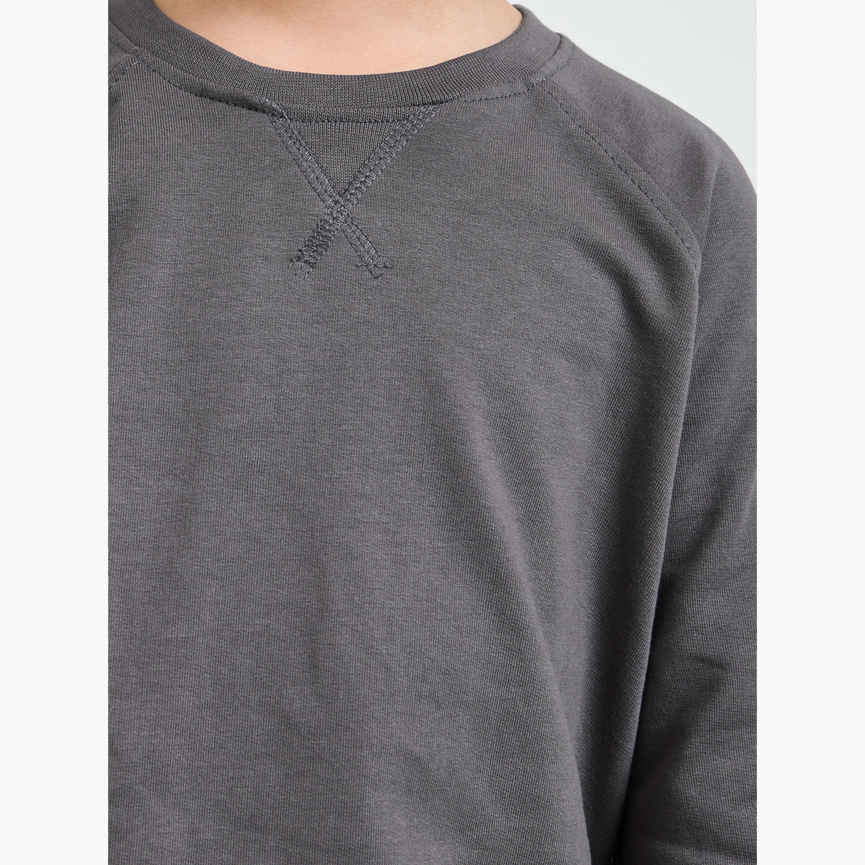 Styli Kids Raglan Sleeve Cotton Regular Fit Sweatshirt-boys-clothing-sweatshirts-image-6
