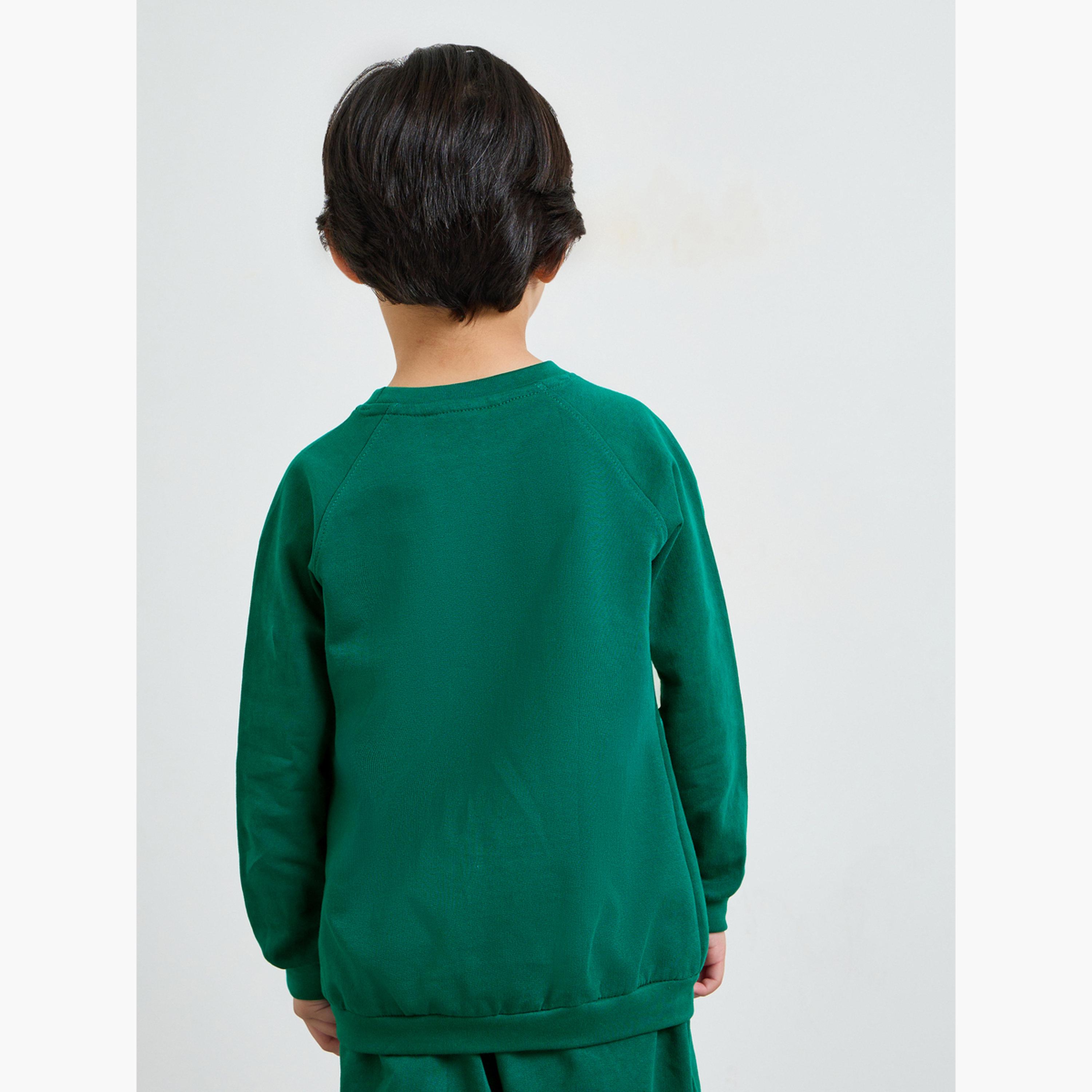 Styli Kids Raglan Sleeve Cotton Regular Fit Sweatshirt-boys-clothing-sweatshirts-image-4