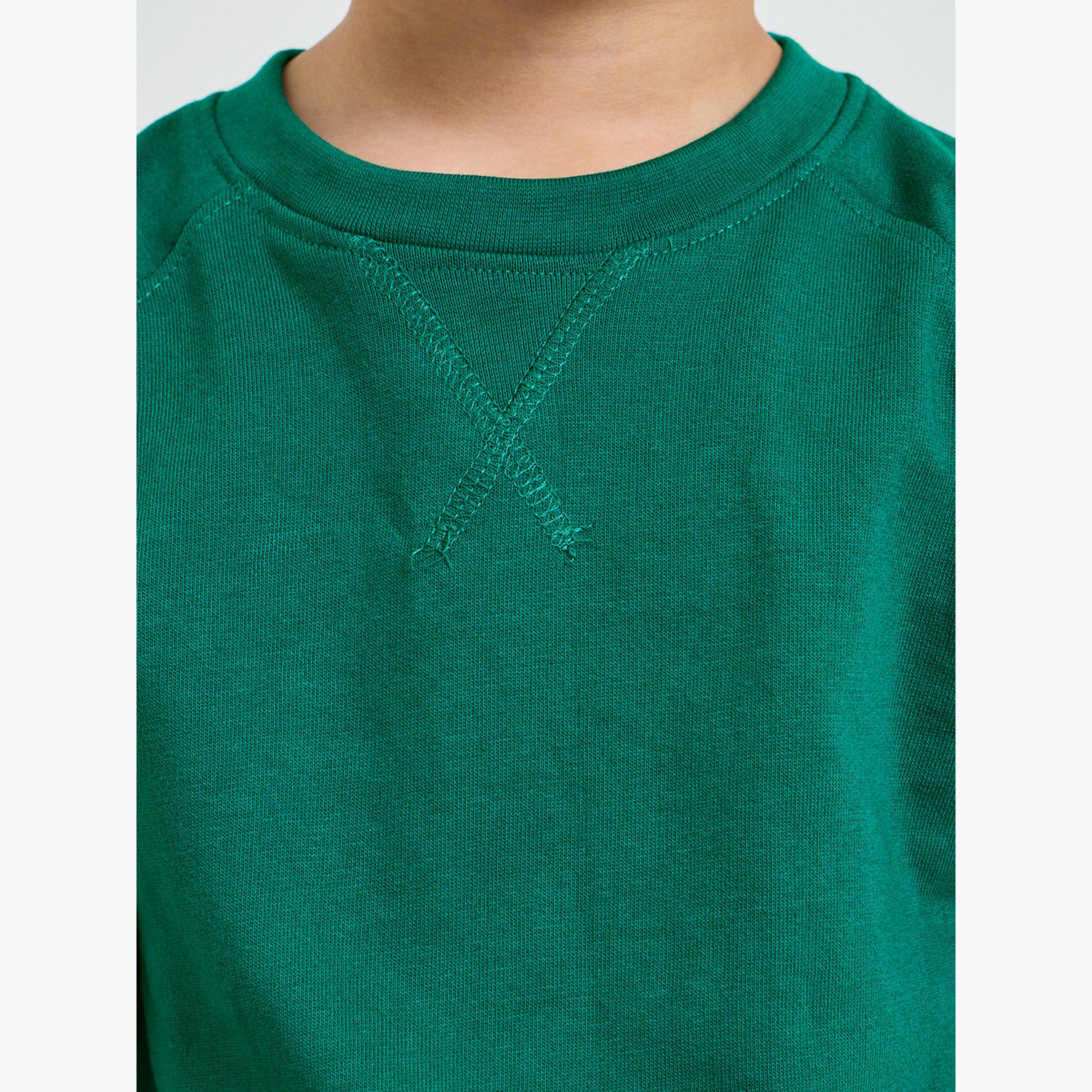 Styli Kids Raglan Sleeve Cotton Regular Fit Sweatshirt-boys-clothing-sweatshirts-image-6