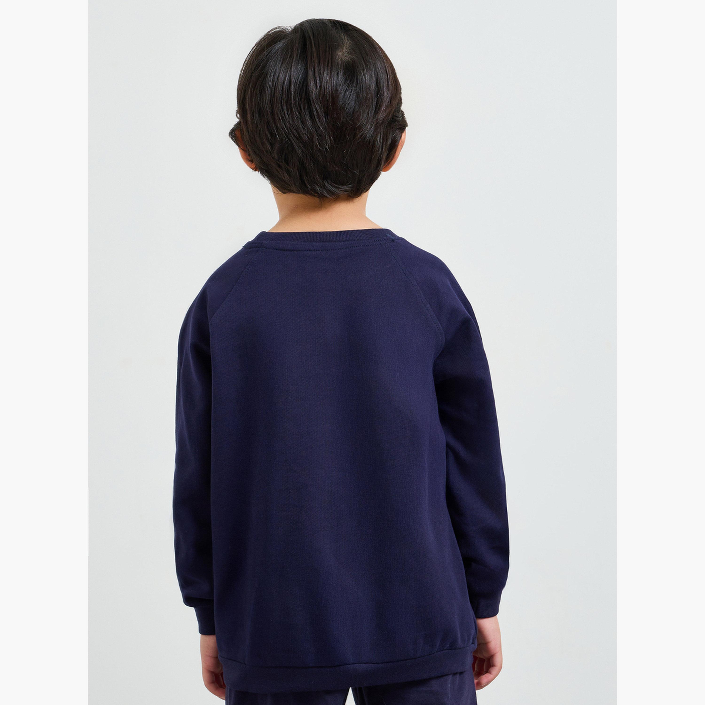 Styli Kids Raglan Sleeve Cotton Regular Fit Sweatshirt-boys-clothing-sweatshirts-image-4