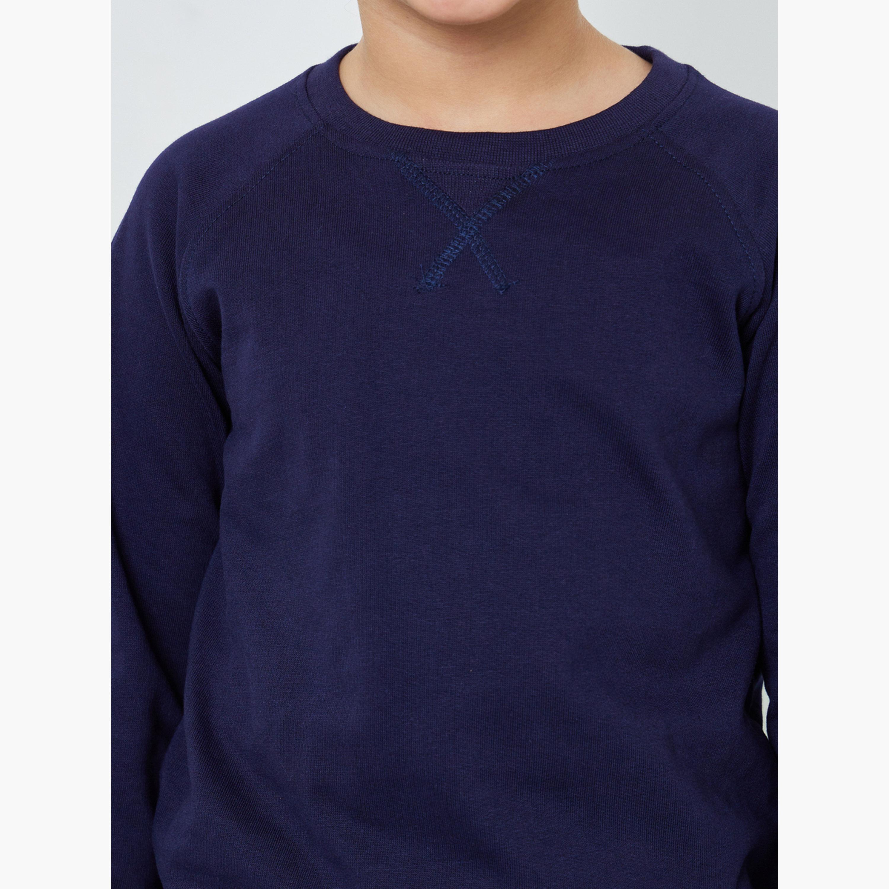 Styli Kids Raglan Sleeve Cotton Regular Fit Sweatshirt-boys-clothing-sweatshirts-image-5