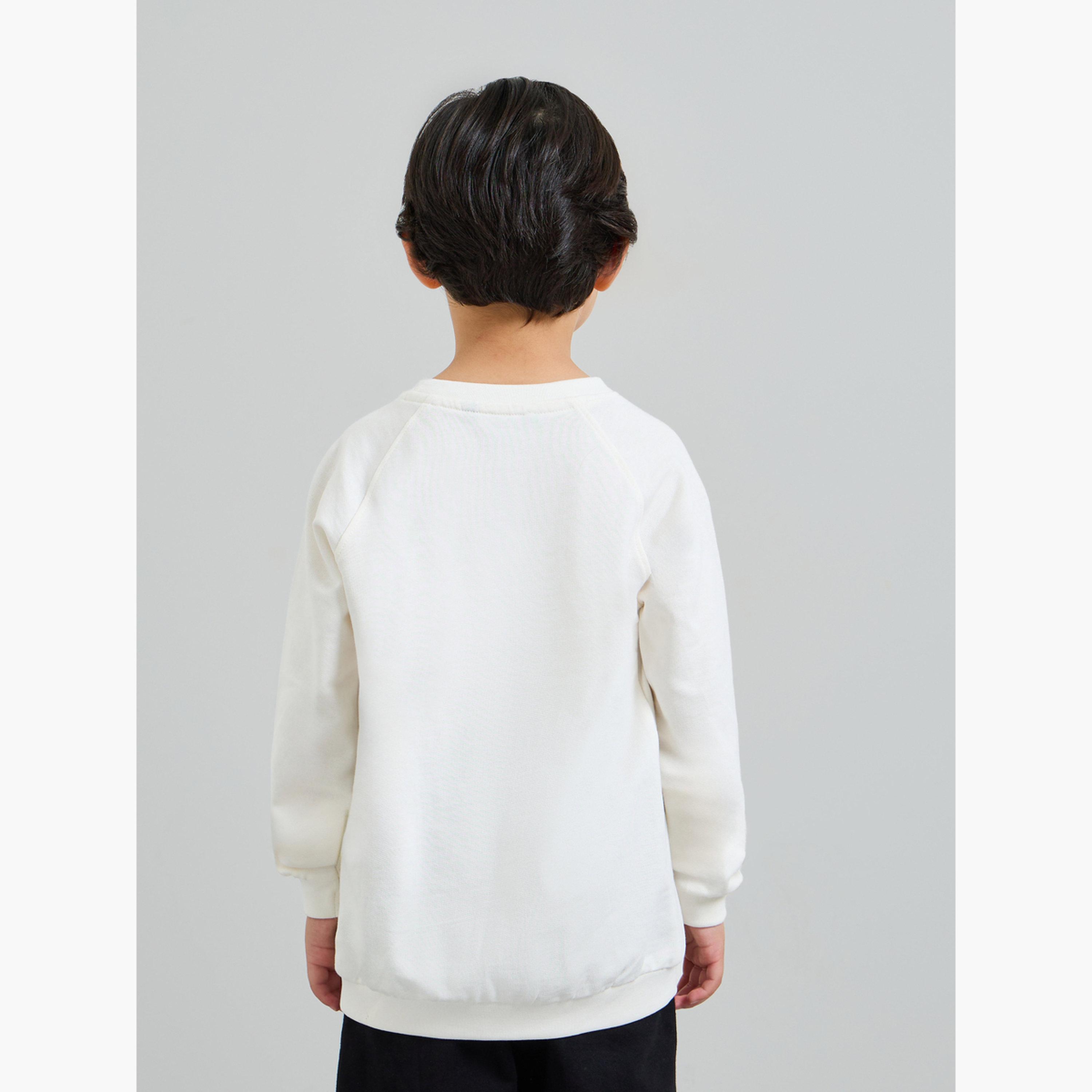 Styli Kids Raglan Sleeve Cotton Regular Fit Sweatshirt-boys-clothing-sweatshirts-image-4