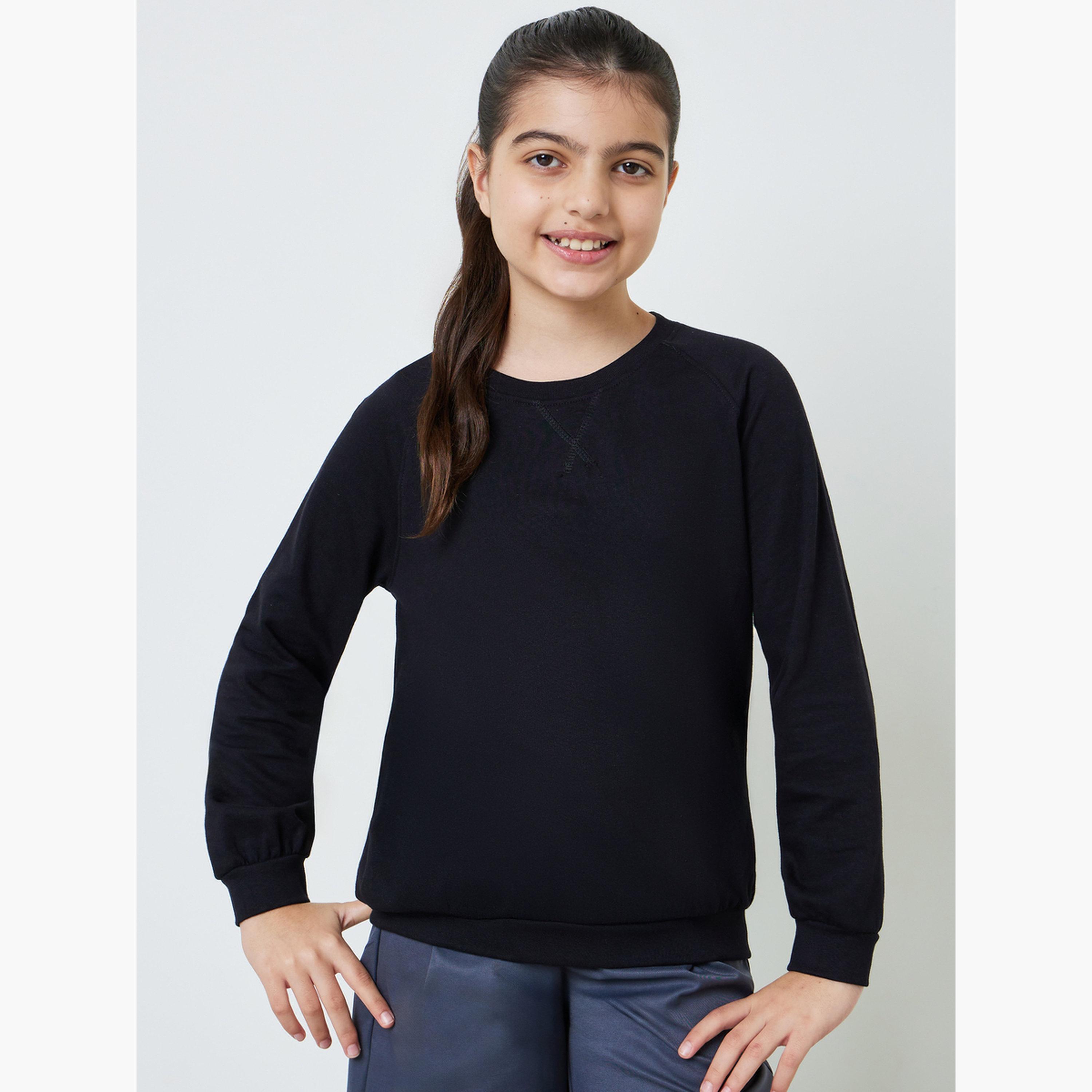 ستايلي - سويت شيرت قطني للجنسين بقصة عادية-girls-clothing-sweatshirts-image-1