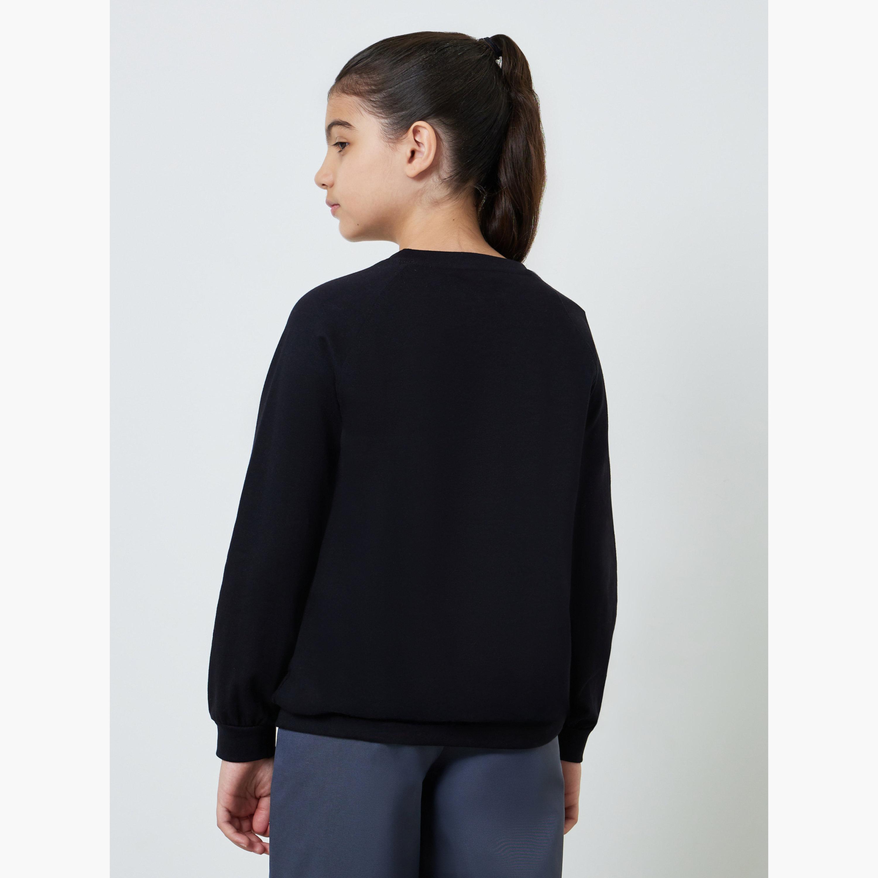 ستايلي - سويت شيرت قطني للجنسين بقصة عادية-girls-clothing-sweatshirts-image-3