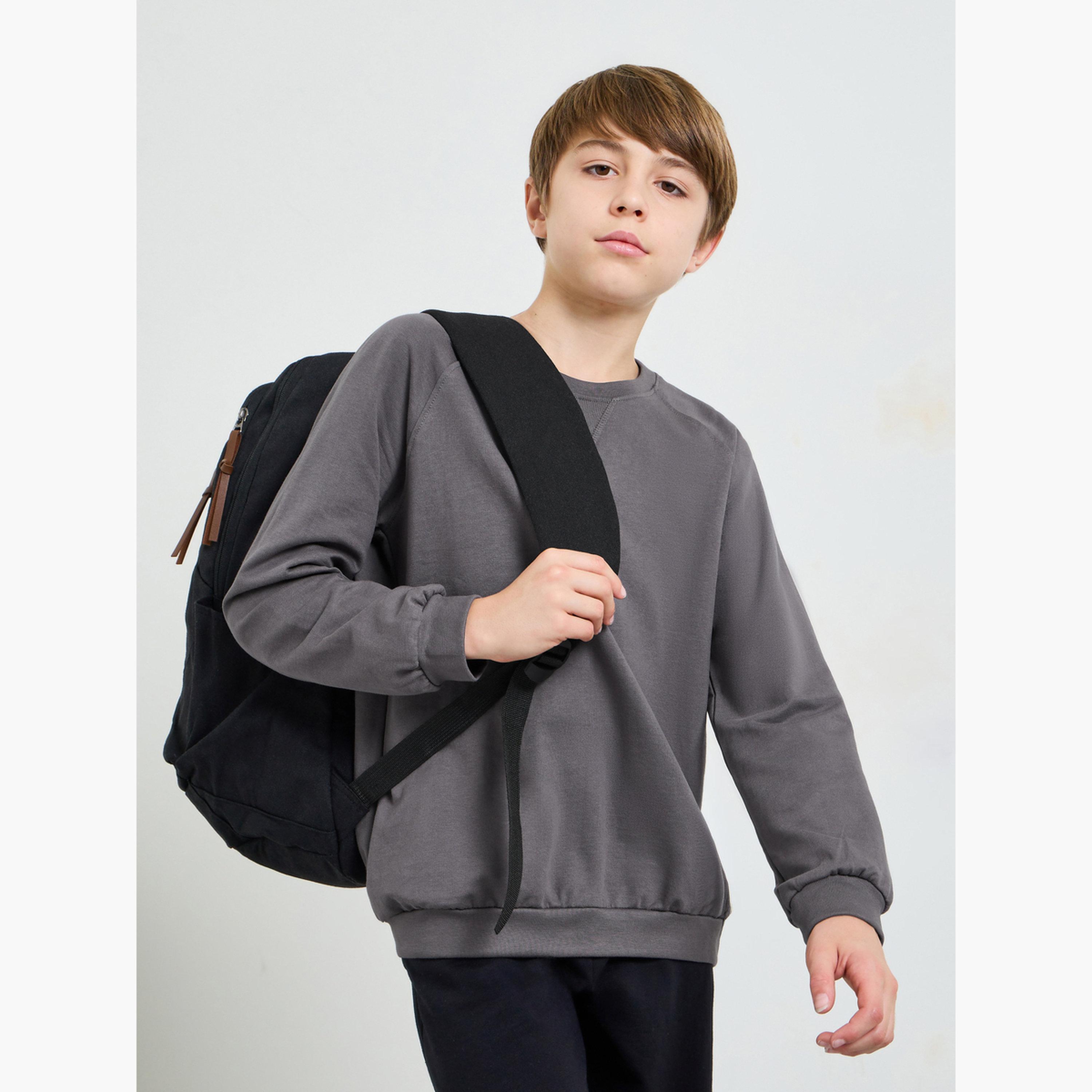 Styli Teen Cotton Regular Fit Sweatshirt-boys-clothing-sweatshirts-image-3