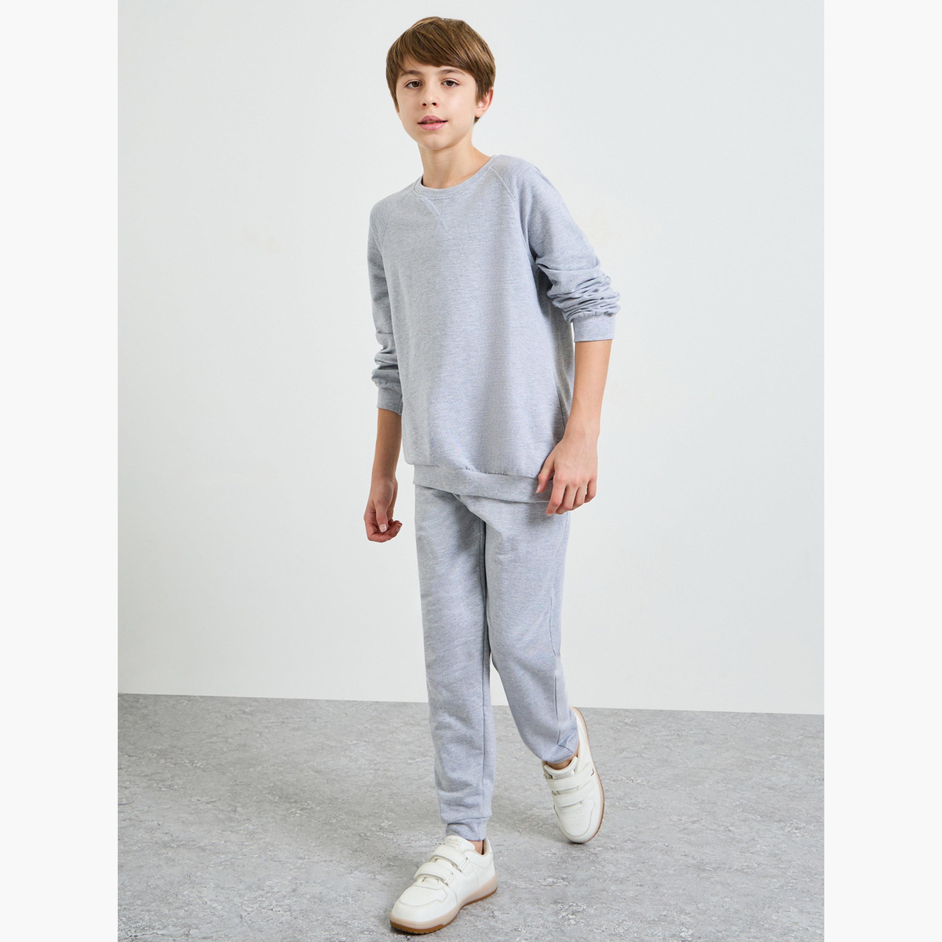 ستايلي - سويت شيرت قطني للجنسين بقصة عادية-boys-clothing-sweatshirts-image-2