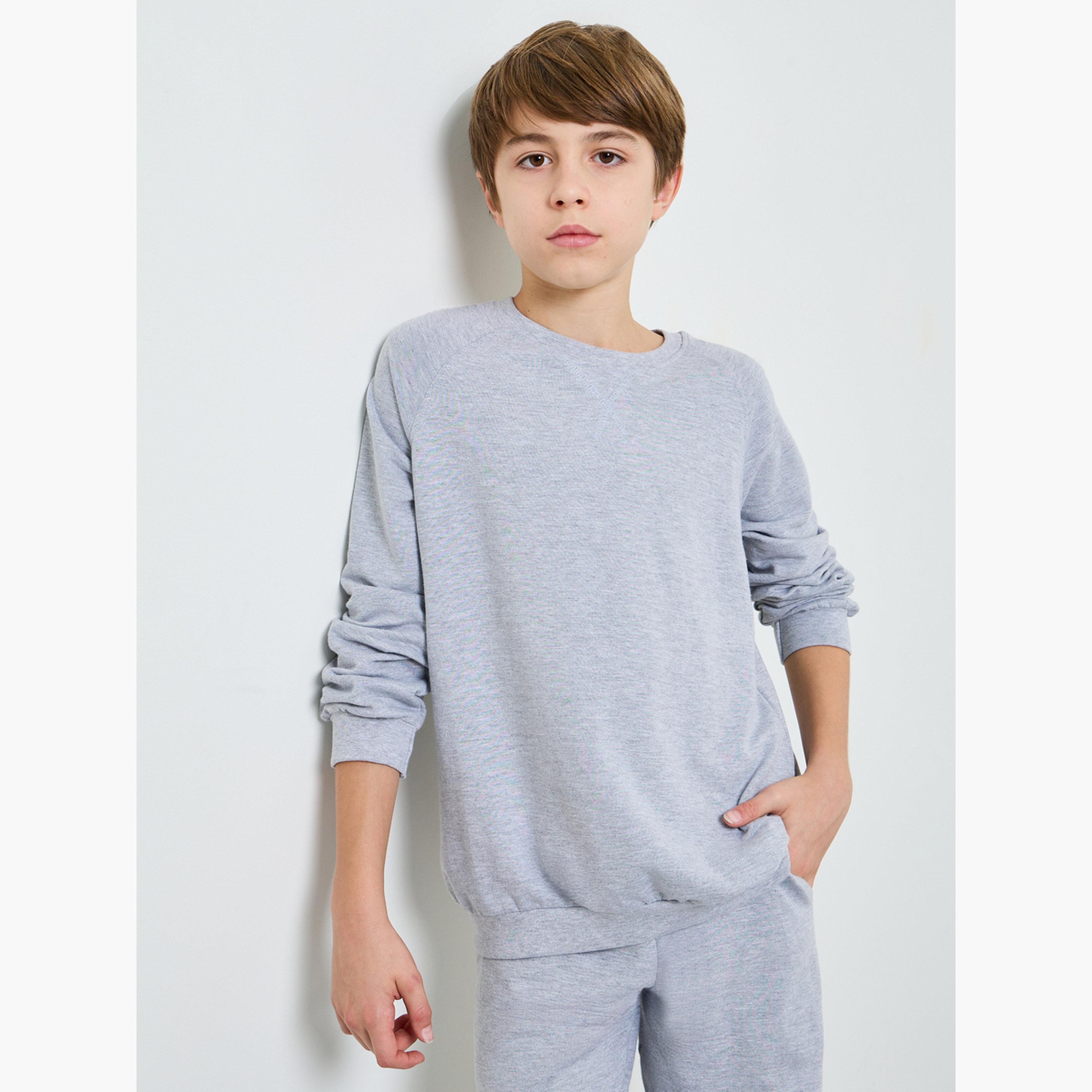 ستايلي - سويت شيرت قطني للجنسين بقصة عادية-boys-clothing-sweatshirts-image-3