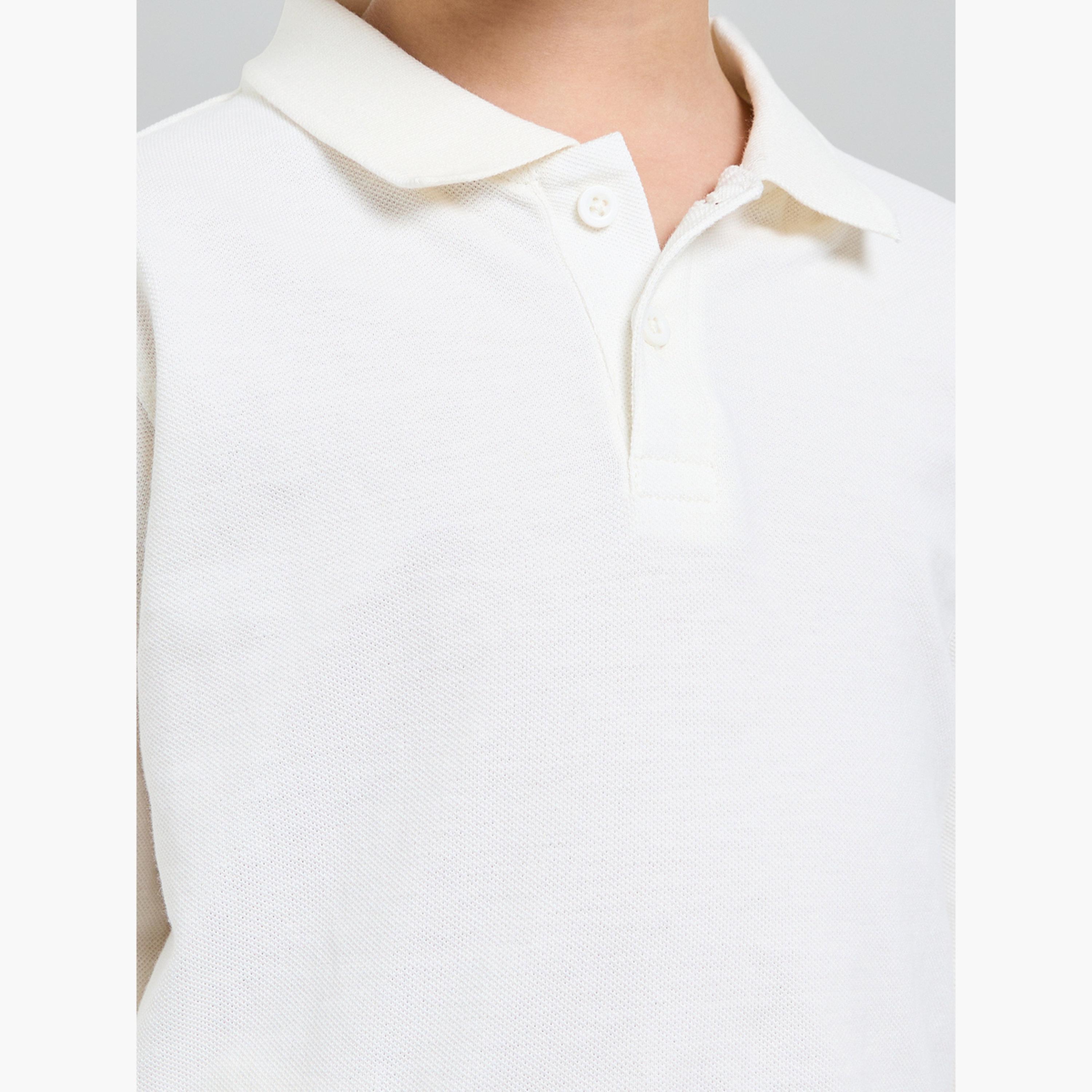 عبوة من قطعتين تيشيرت بولو قطن بأكمام طويلة للأطفال-boys-clothing-tshirtsandpolos-image-6