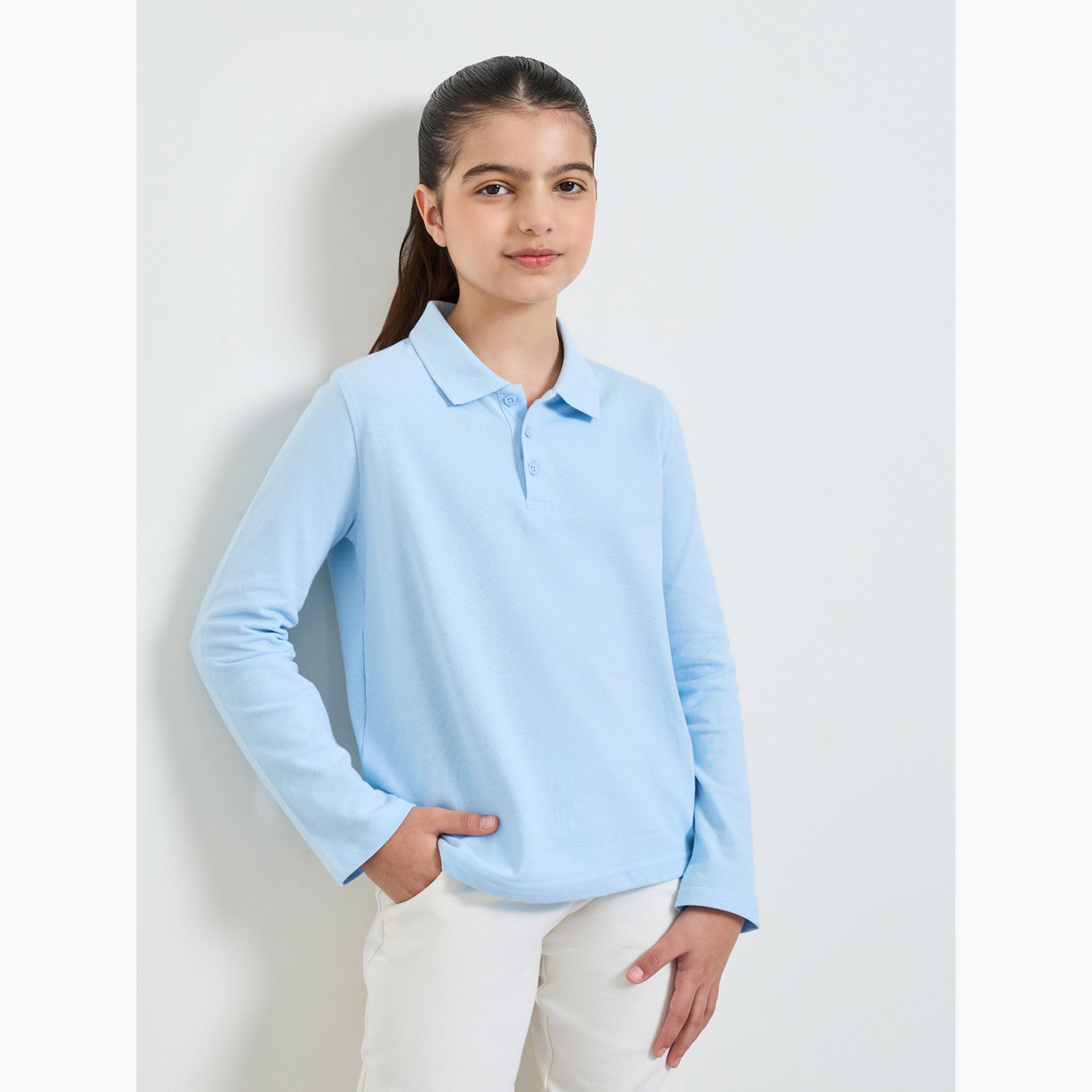 Styli Teens Pack of 2 - Cotton Long Sleeves Polo T-Shirt-boys-clothing-tshirtsandpolos-image-3