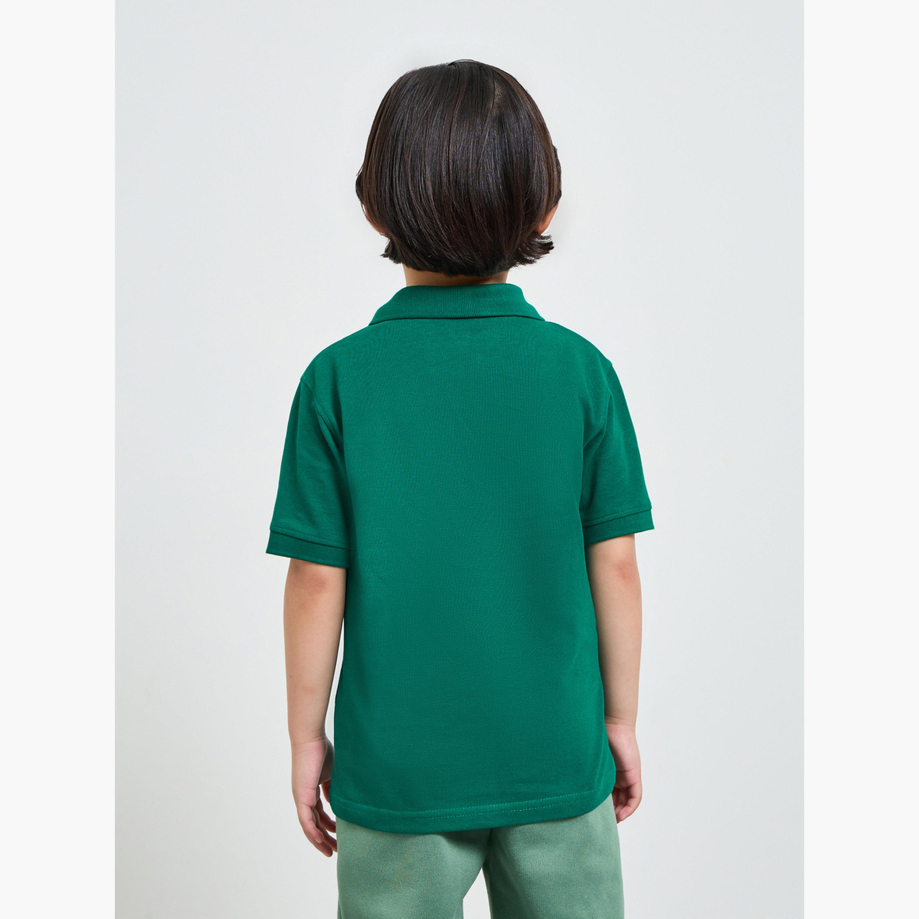 Styli Pack of 2 - Kids Unisex Solid Cotton Polo T-Shirt-boys-clothing-tshirtsandpolos-image-5