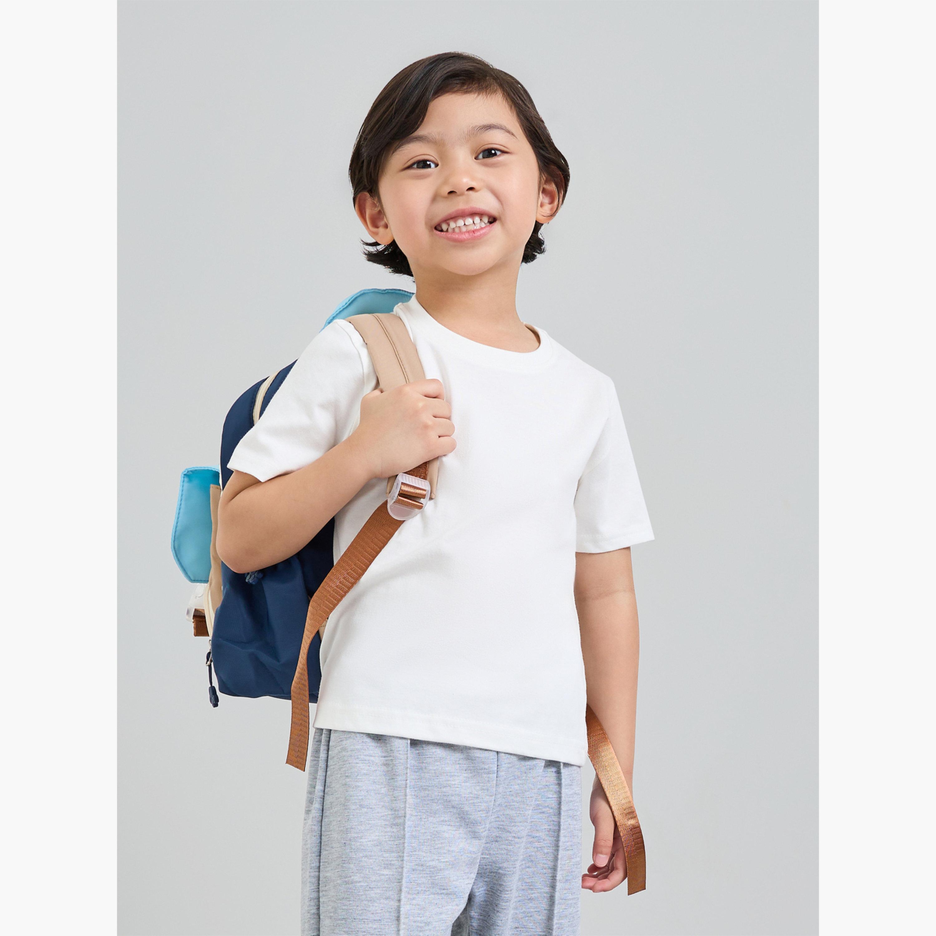 Styli Pack of 2 - Kids Unisex Solid Cotton T-Shirt-boys-clothing-tshirtsandpolos-image-2