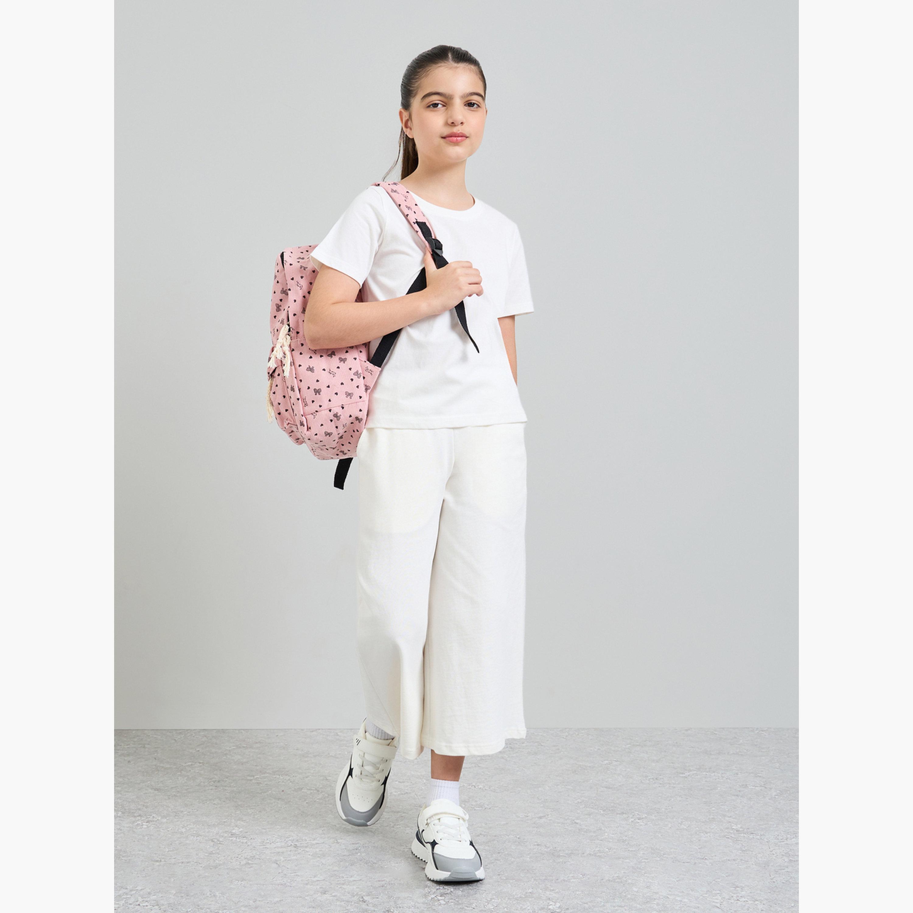 ستايلي - عبوة من قطعتين - تيشيرت قطني سادة للجنسين-girls-clothing-tshirts-image-3