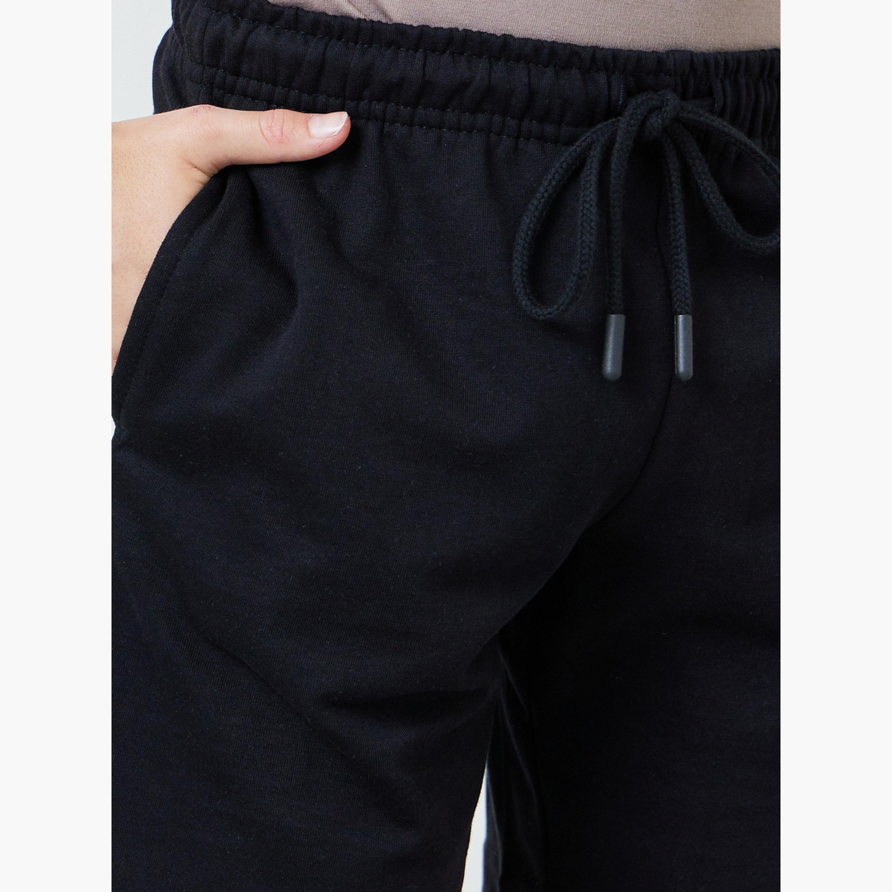 Styli Teens Pack of 2 - Cotton Knitted Drawstring Shorts-boys-clothing-bottoms-shorts-image-5