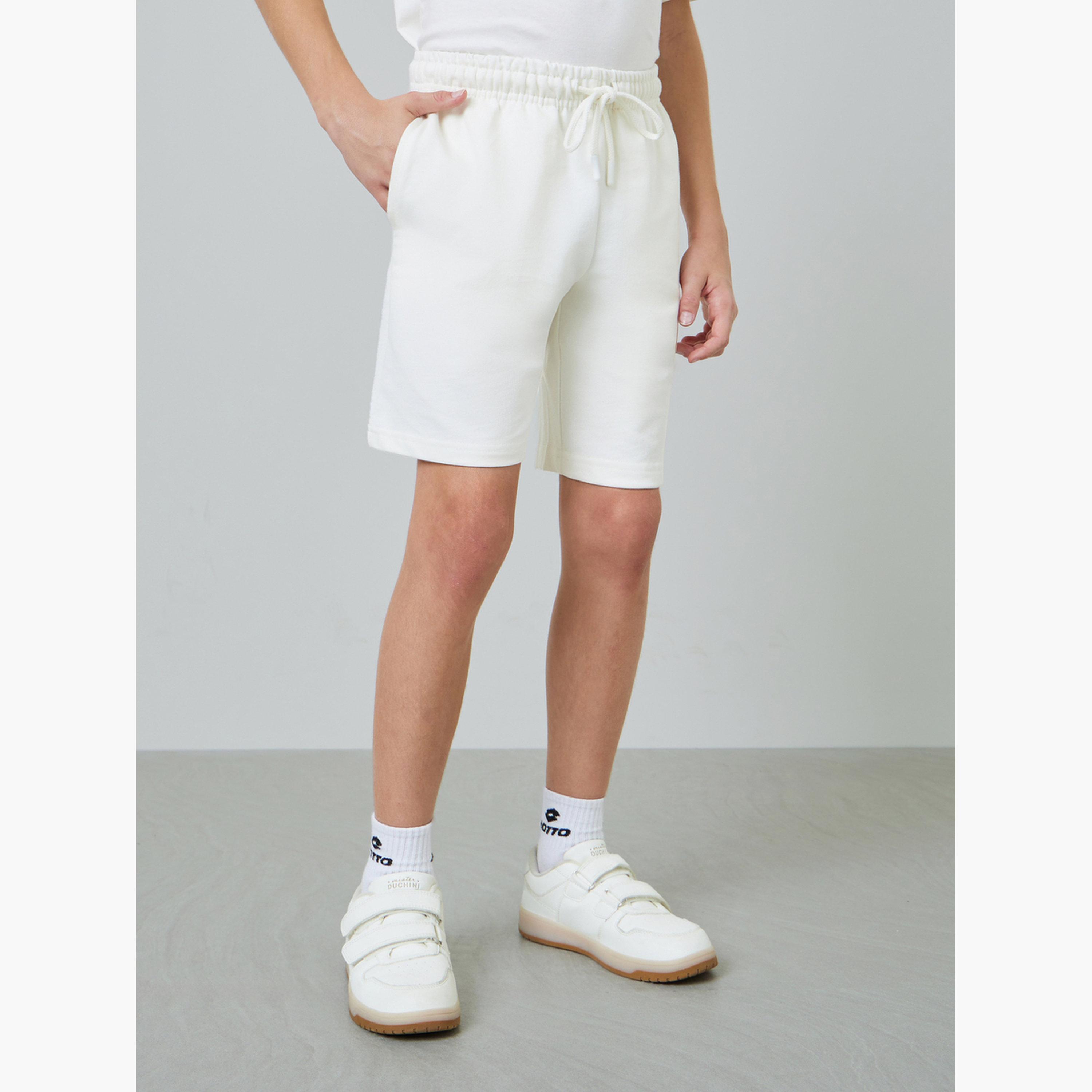 طقم من قطعتين شورت قطن محبوك برباط-boys-clothing-bottoms-shorts-image-2