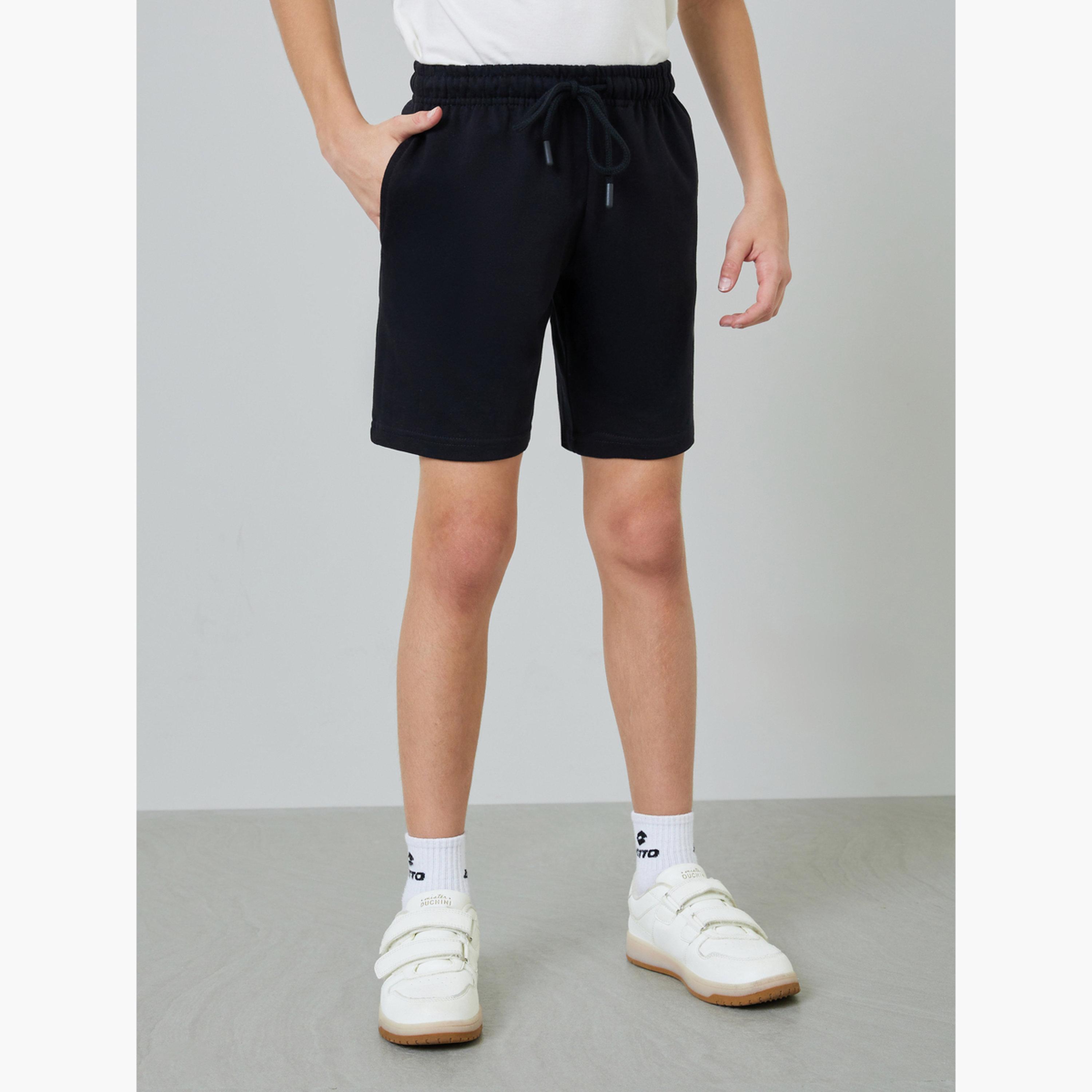 طقم من قطعتين شورت قطن محبوك برباط-boys-clothing-bottoms-shorts-image-5