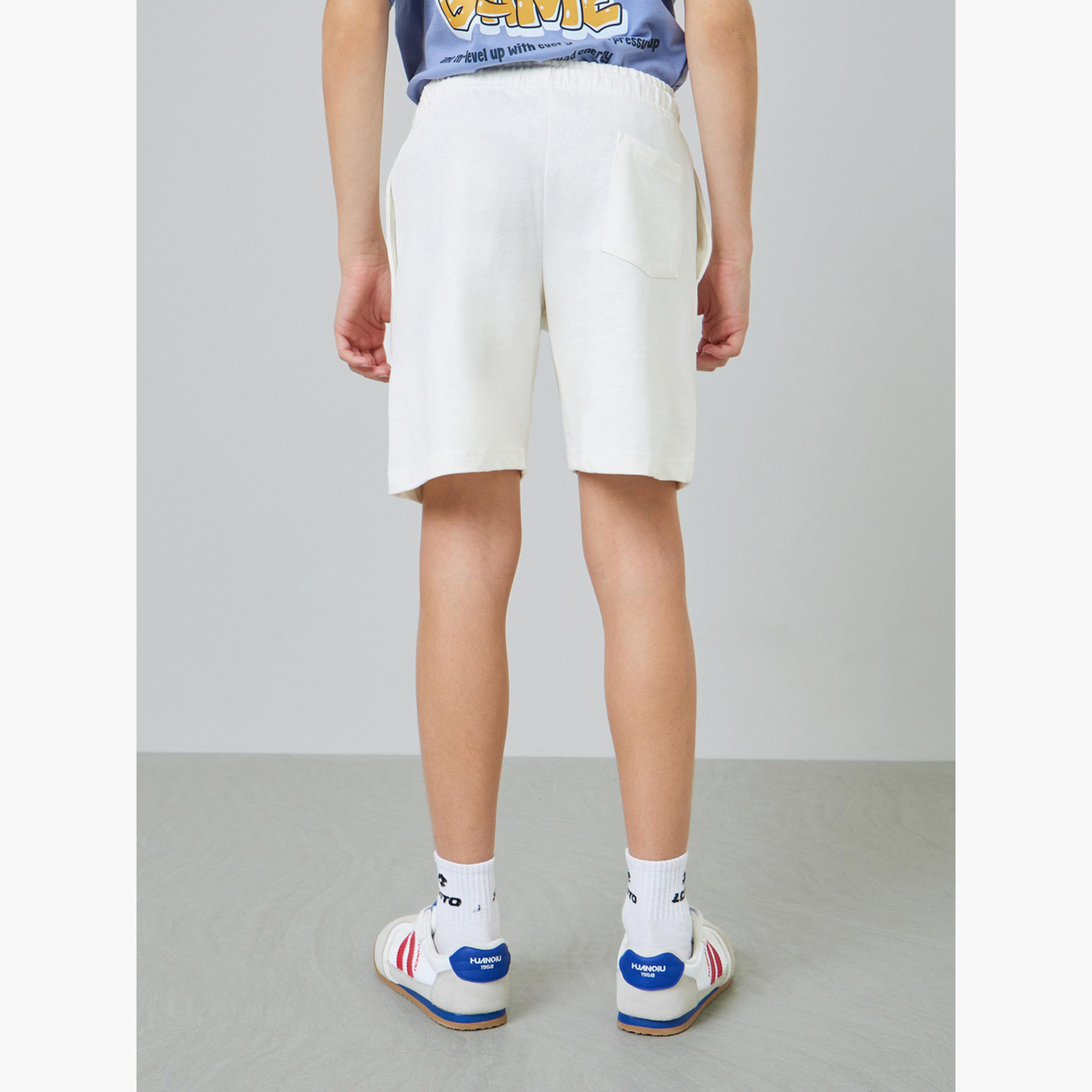 Styli Teens Pack of 2 - Cotton Knitted Drawstring Shorts-boys-clothing-bottoms-shorts-image-6