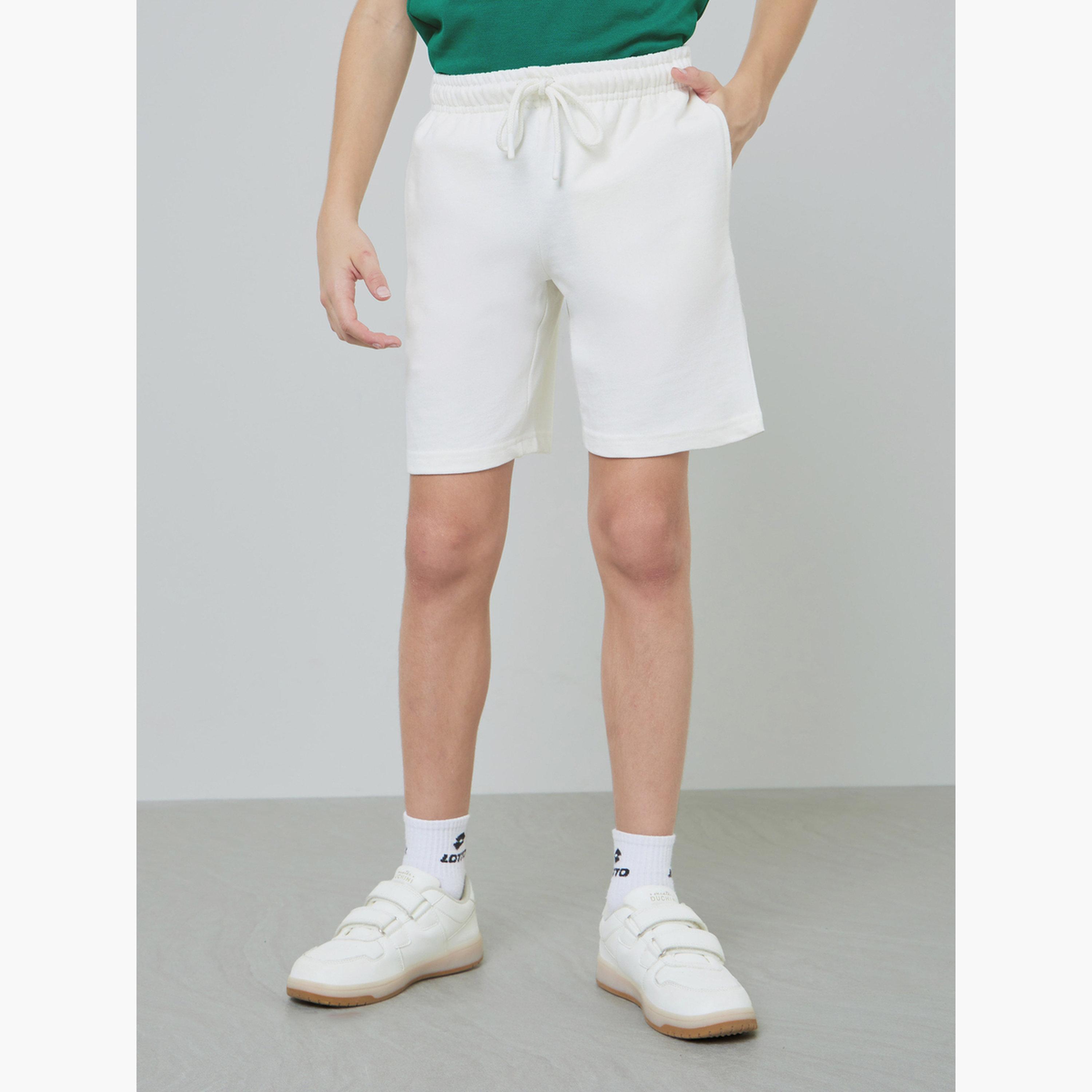 Styli Teens Pack of 2 - Cotton Knitted Drawstring Shorts-boys-clothing-bottoms-shorts-image-4