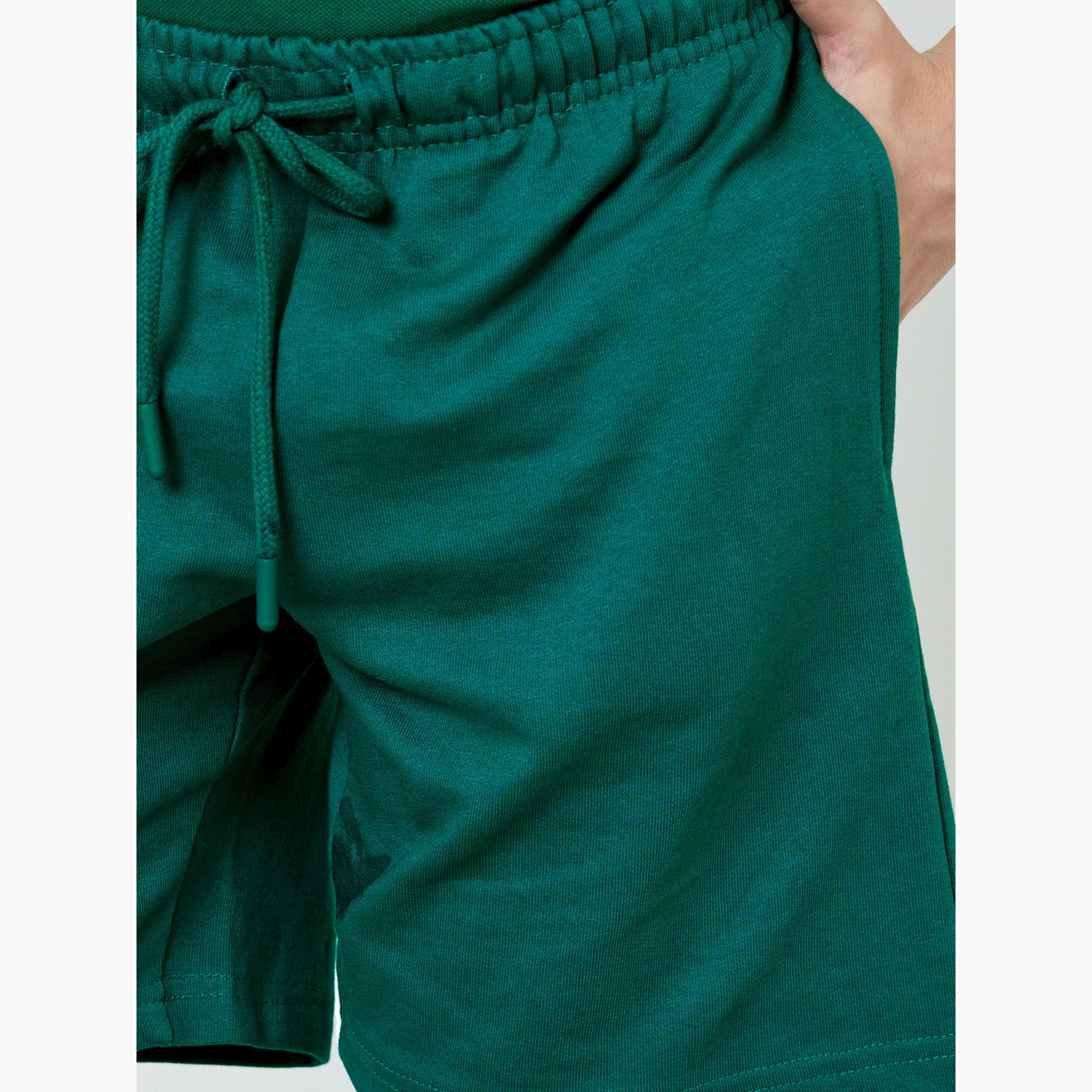 Styli Teens Pack of 2 - Cotton Knitted Drawstring Shorts-boys-clothing-bottoms-shorts-image-5
