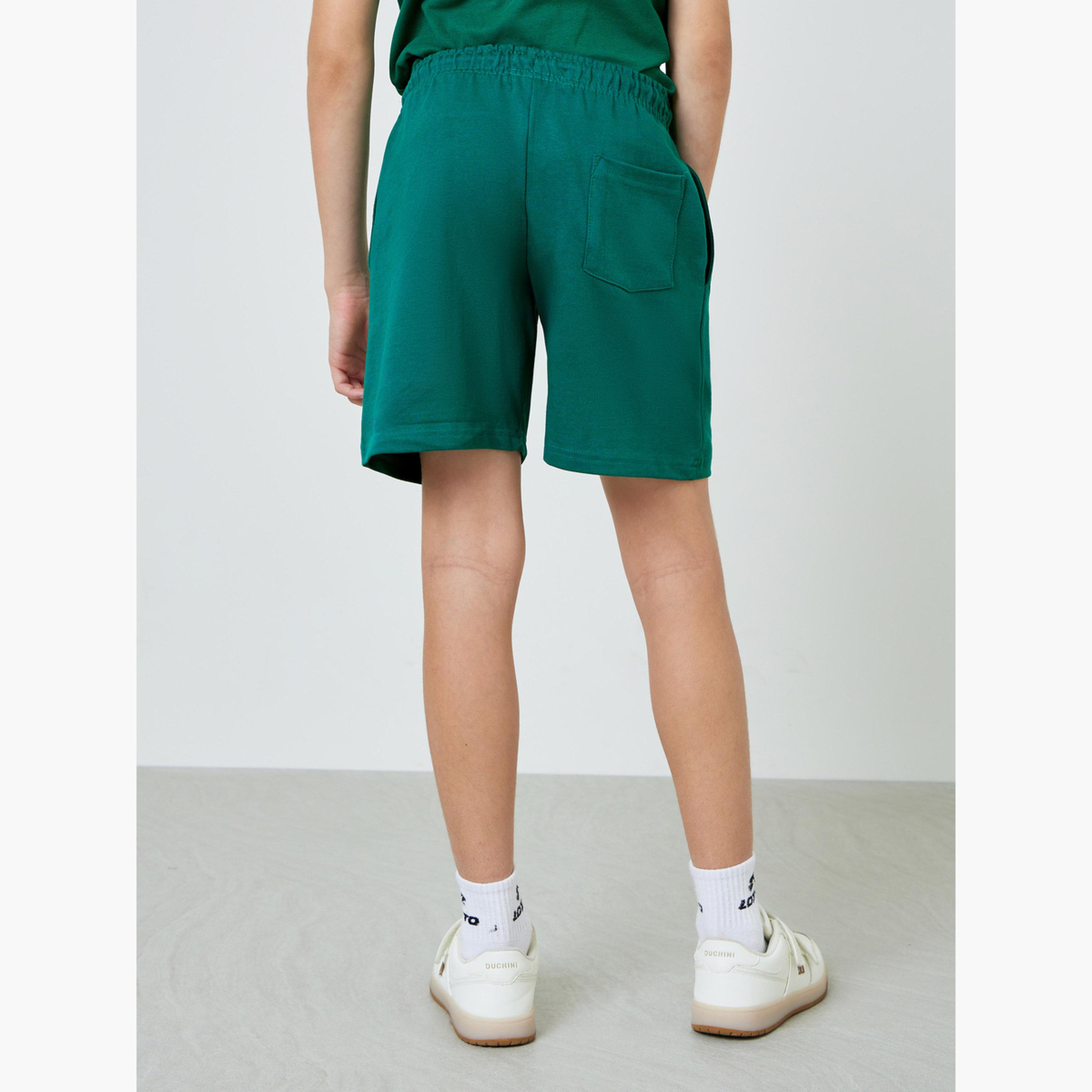 Styli Teens Pack of 2 - Cotton Knitted Drawstring Shorts-boys-clothing-bottoms-shorts-image-6