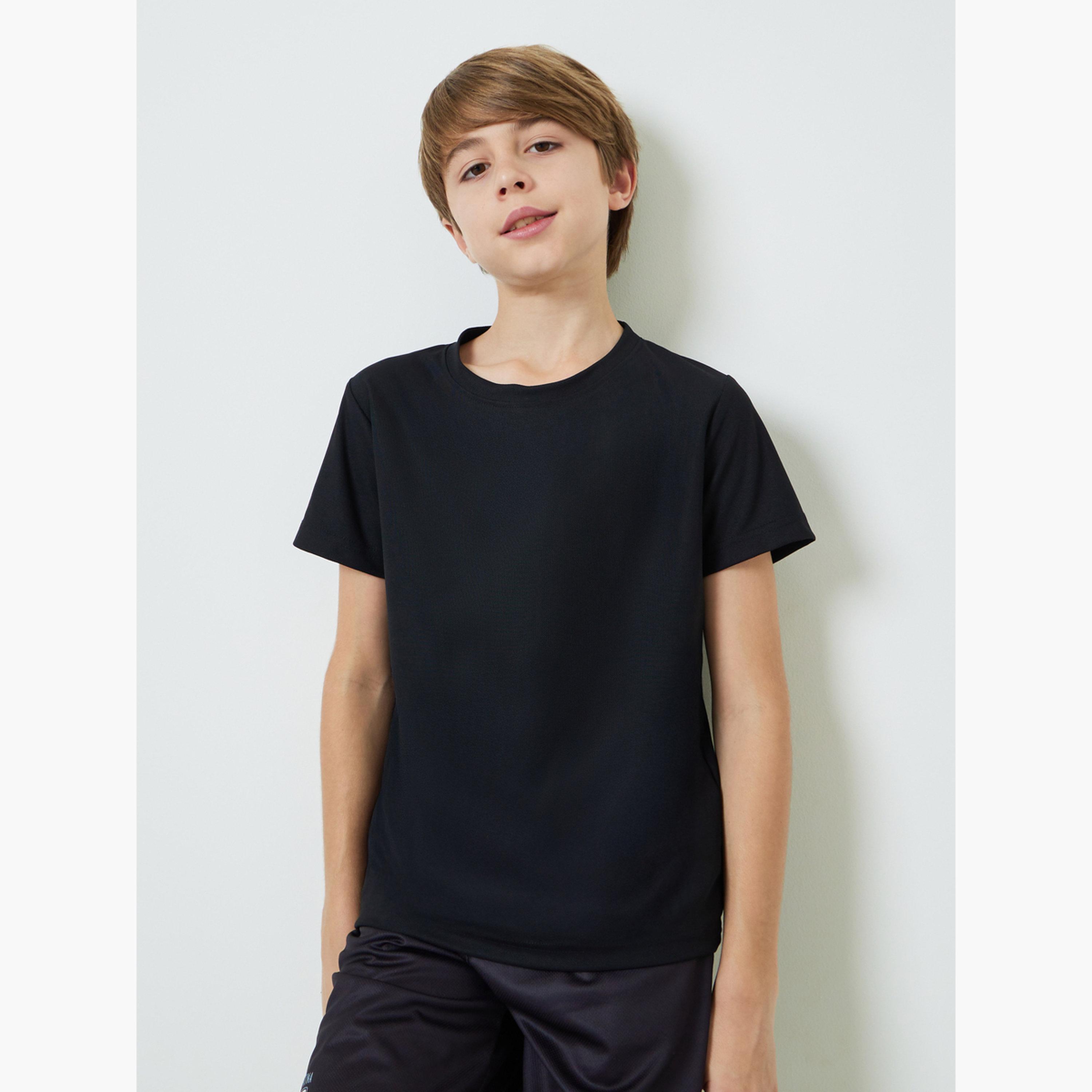 Styli Teens Cotton Sports Jersey Athleisure T-Shirt-boys-clothing-tshirtsandpolos-image-1