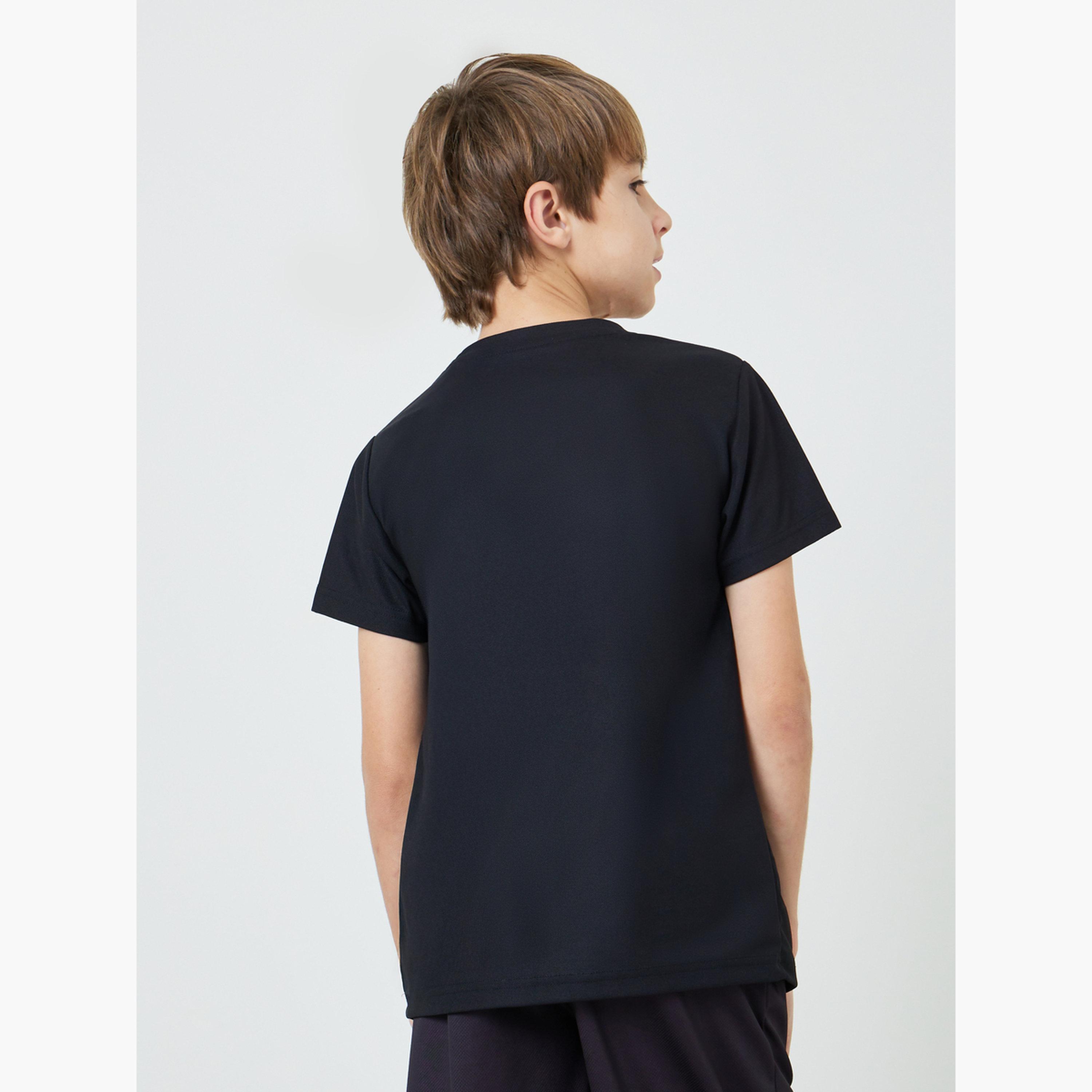 Styli Teens Cotton Sports Jersey Athleisure T-Shirt-boys-clothing-tshirtsandpolos-image-3