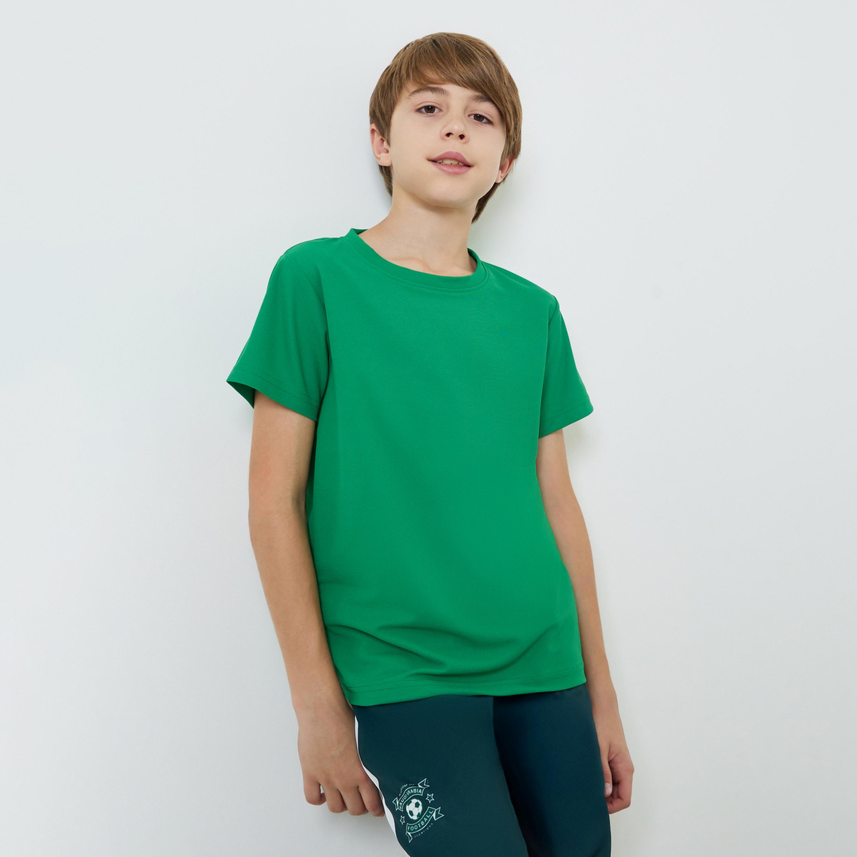 Styli Teens Cotton Sports Jersey Athleisure T-Shirt-boys-clothing-tshirtsandpolos-image-1