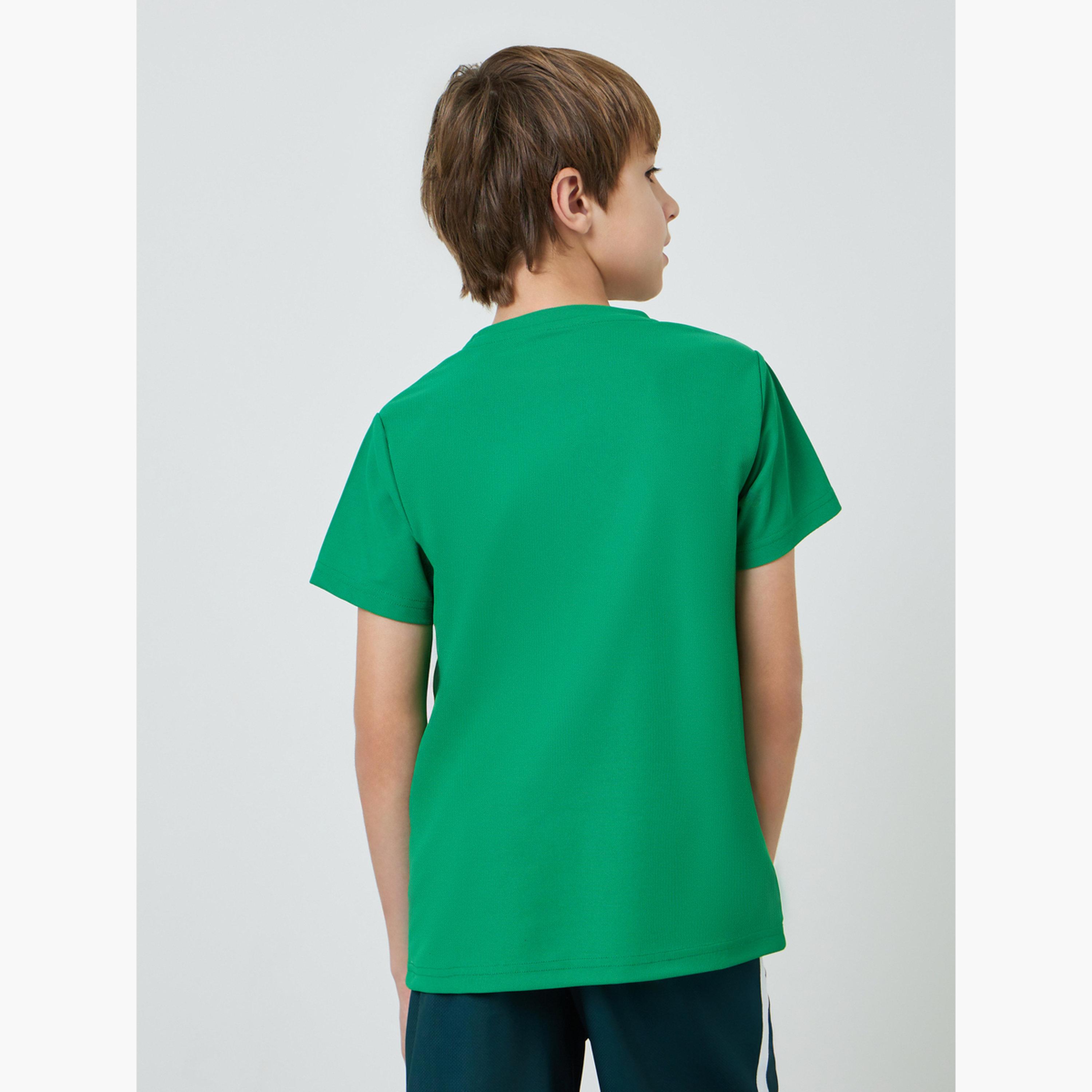 Styli Teens Cotton Sports Jersey Athleisure T-Shirt-boys-clothing-tshirtsandpolos-image-3