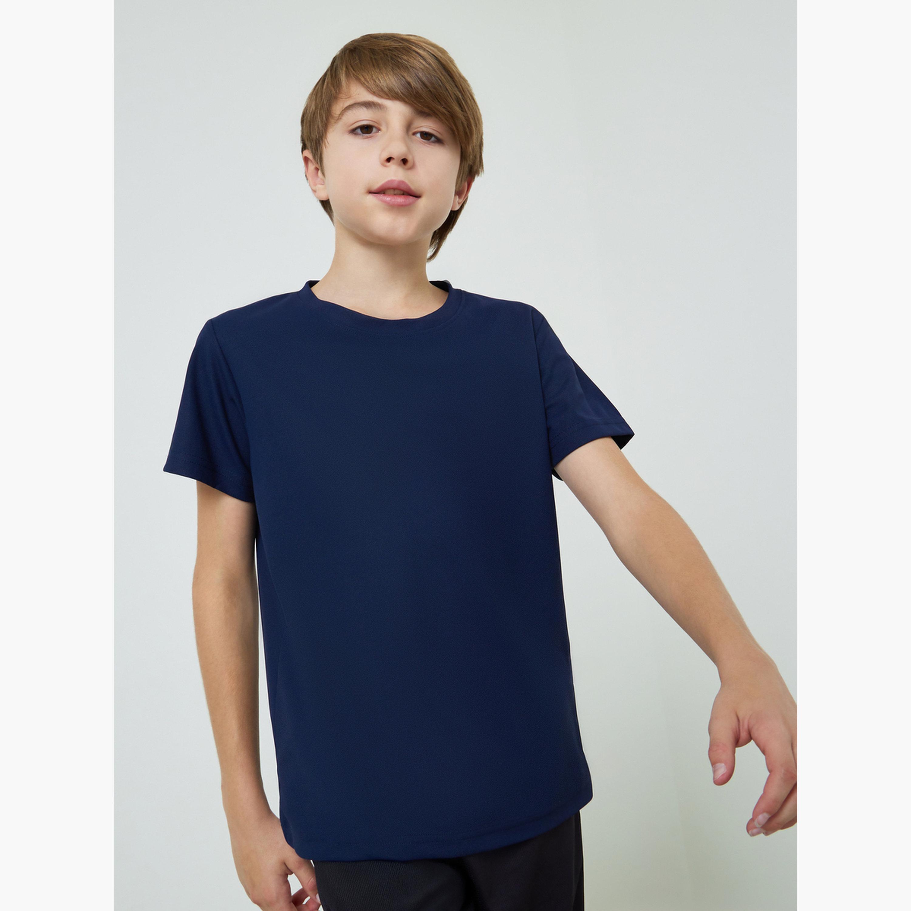 Styli Teens Cotton Sports Jersey Athleisure T-Shirt-boys-clothing-tshirtsandpolos-image-1