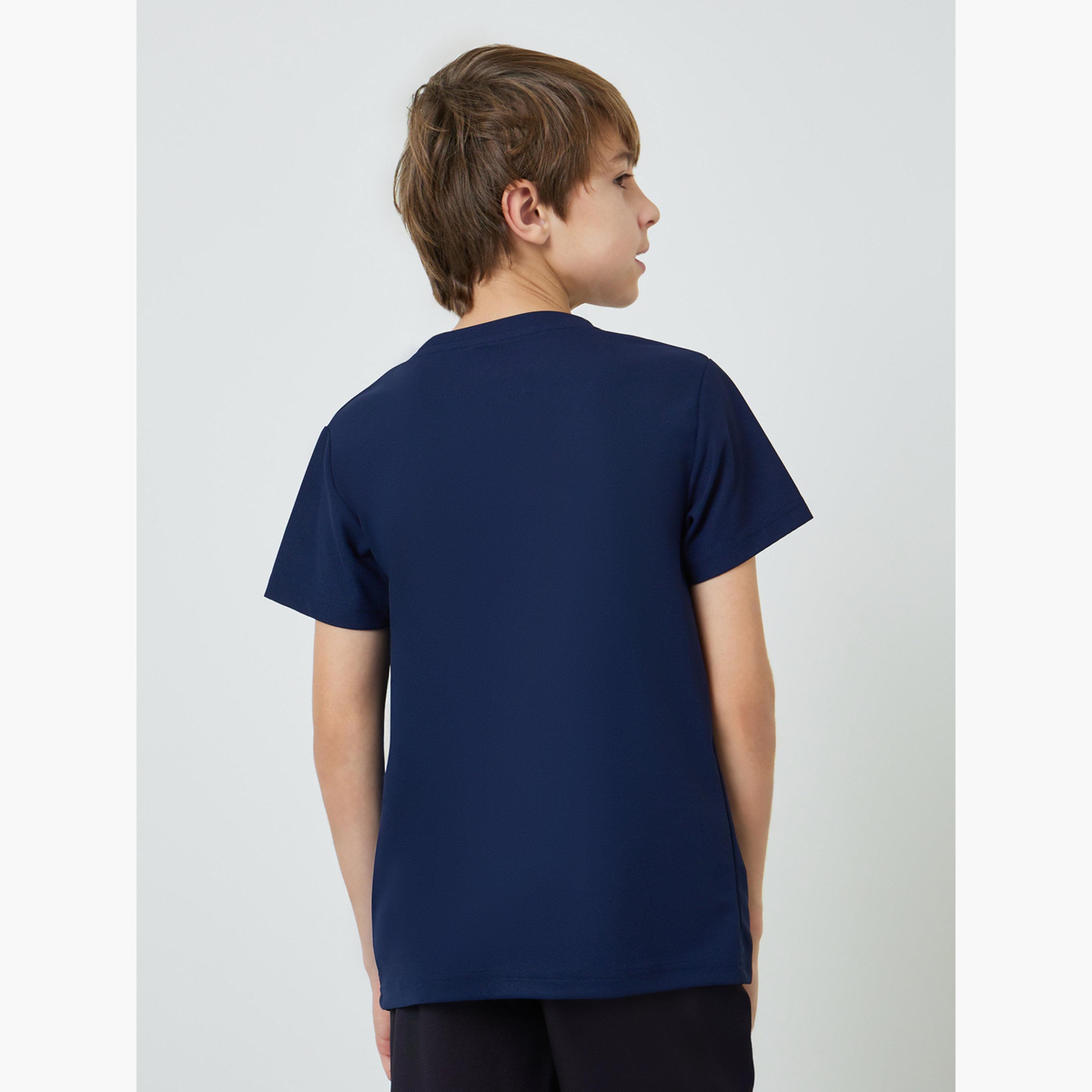 Styli Teens Cotton Sports Jersey Athleisure T-Shirt-boys-clothing-tshirtsandpolos-image-3