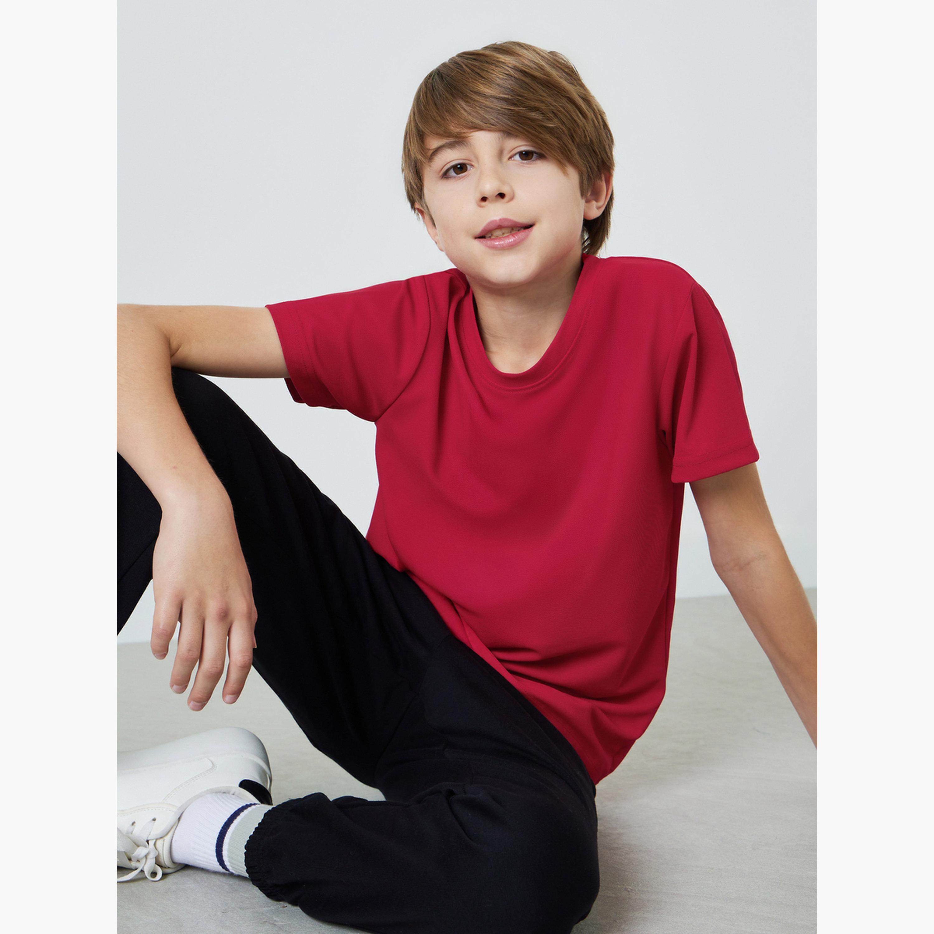 Styli Teens Cotton Sports Jersey Athleisure T-Shirt-boys-clothing-tshirtsandpolos-image-3