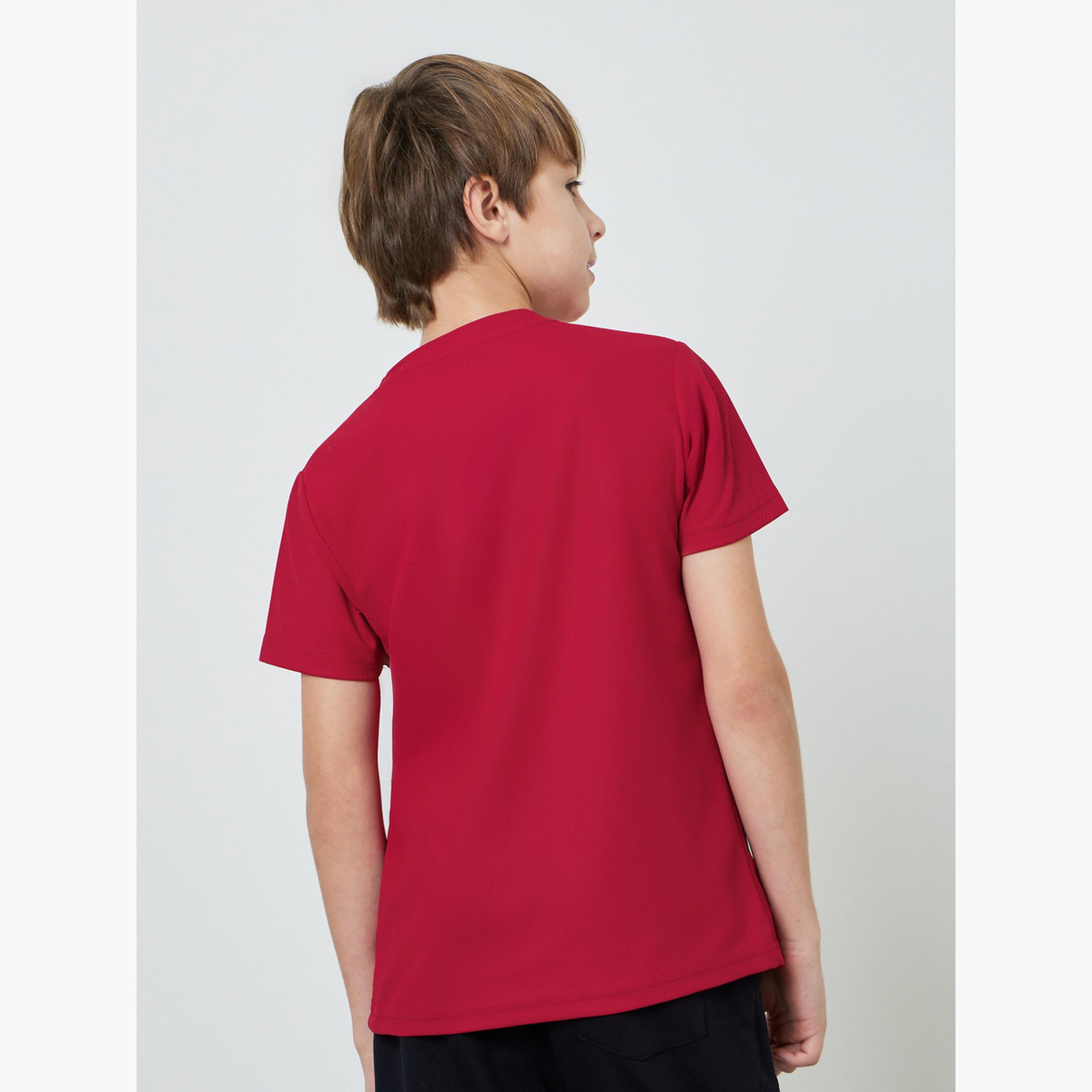 Styli Teens Cotton Sports Jersey Athleisure T-Shirt-boys-clothing-tshirtsandpolos-image-4