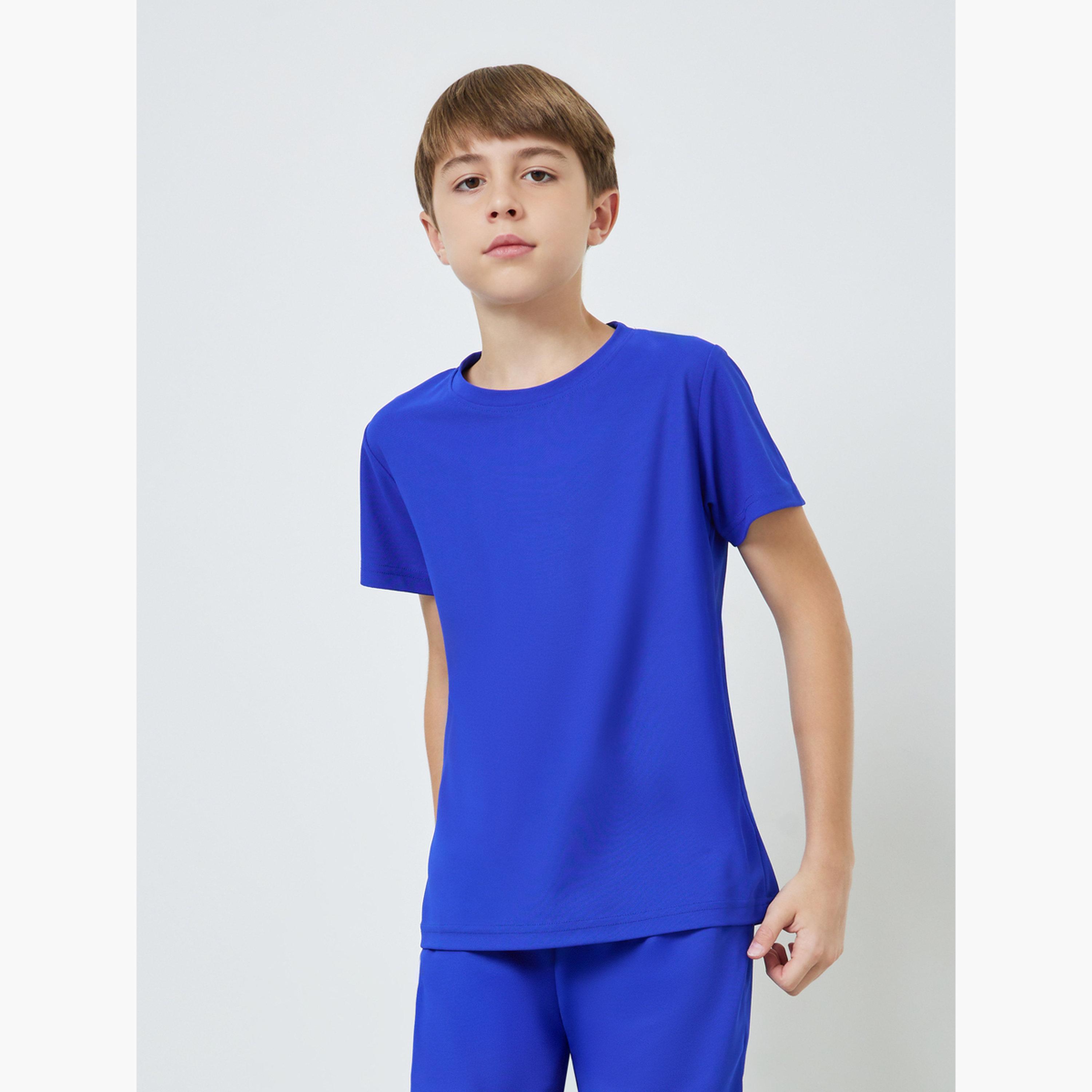 Styli Teens Cotton Sports Jersey Athleisure T-Shirt-boys-clothing-tshirtsandpolos-image-1