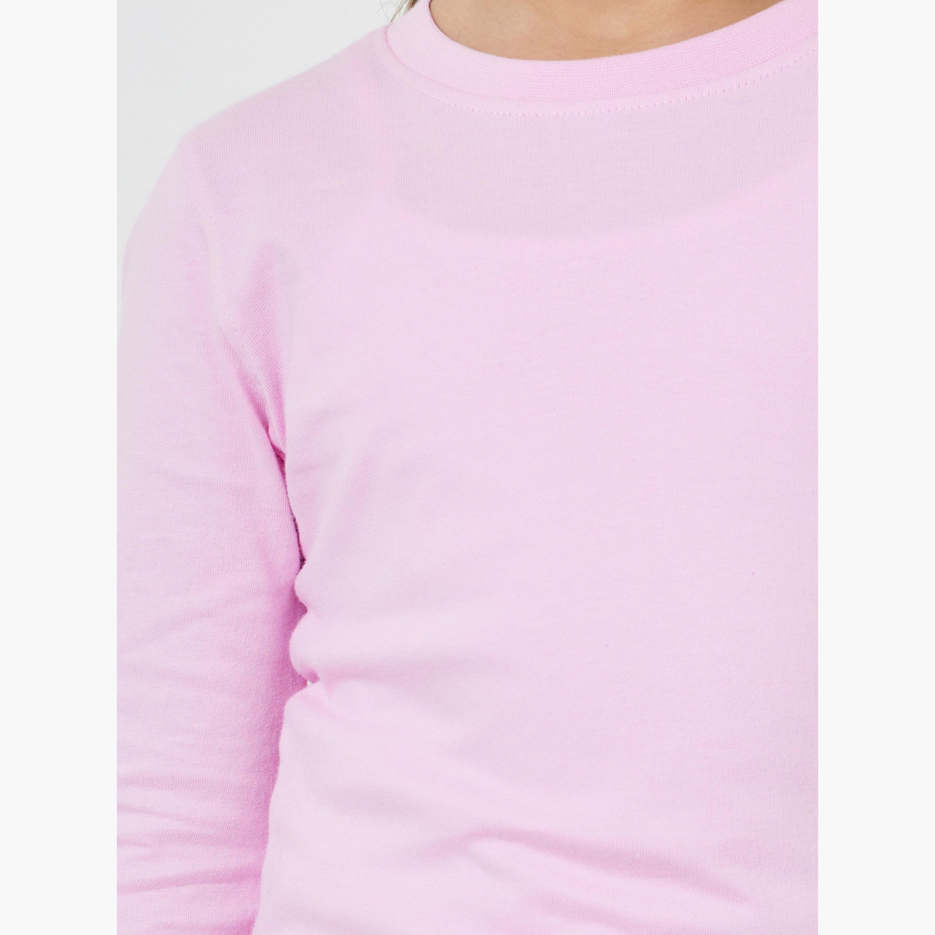 Styli Girls Regular Fit Long Sleeve Cotton T-Shirt-girls-clothing-tshirts-image-5