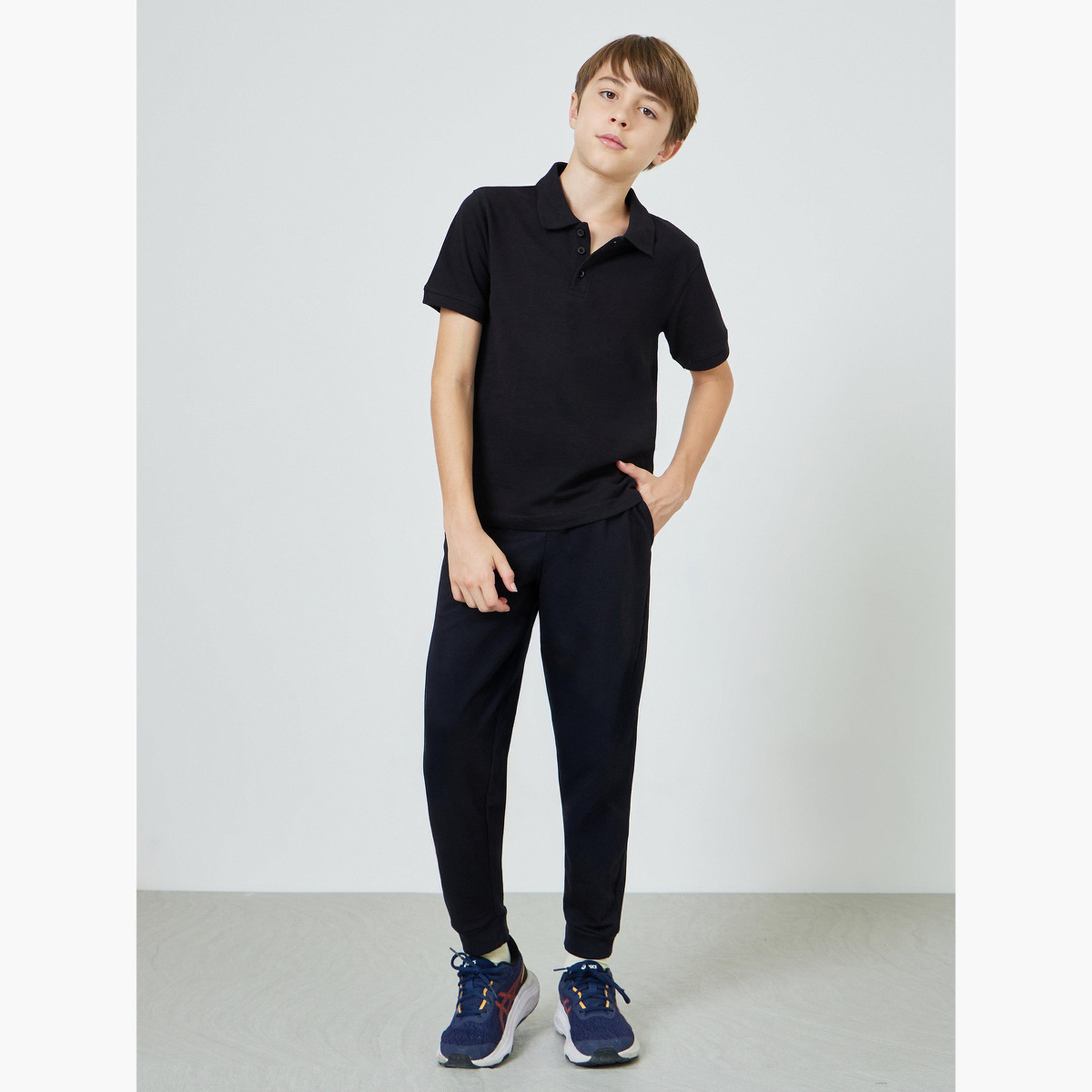 ستايلي - بنطال رياضي قطني للجنسين للمراهقين مع جيب جانبي-boys-clothing-bottoms-joggersandtrackpants-image-2