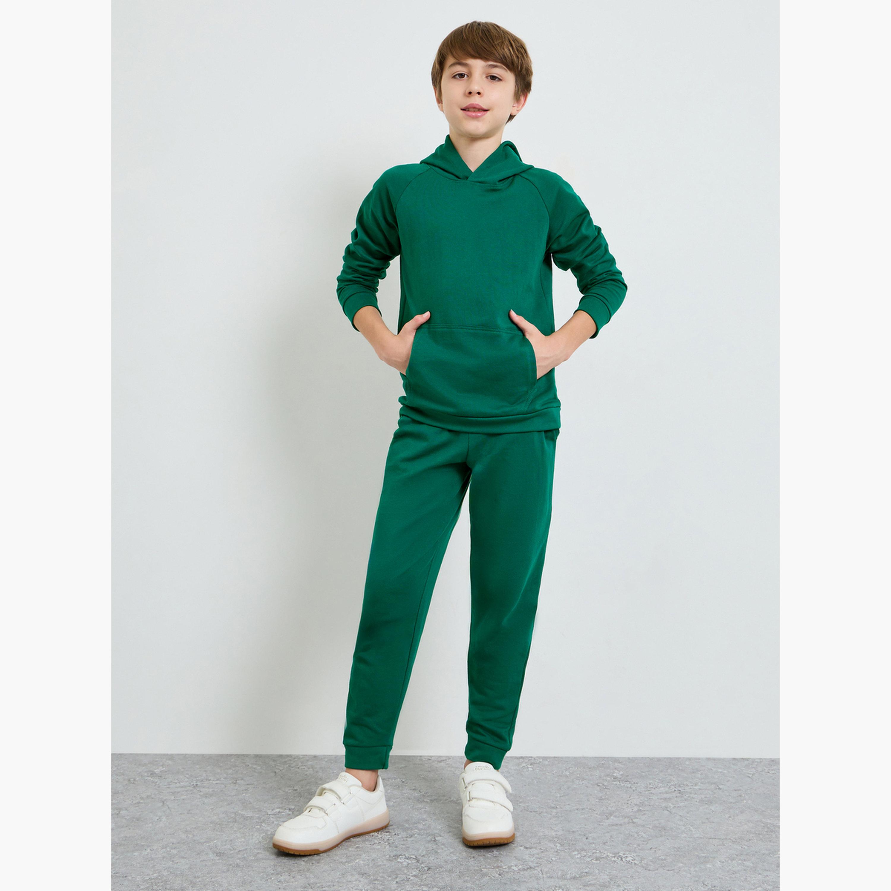 ستايلي - بنطال رياضي قطني للجنسين للمراهقين مع جيب جانبي-boys-clothing-bottoms-joggersandtrackpants-image-2