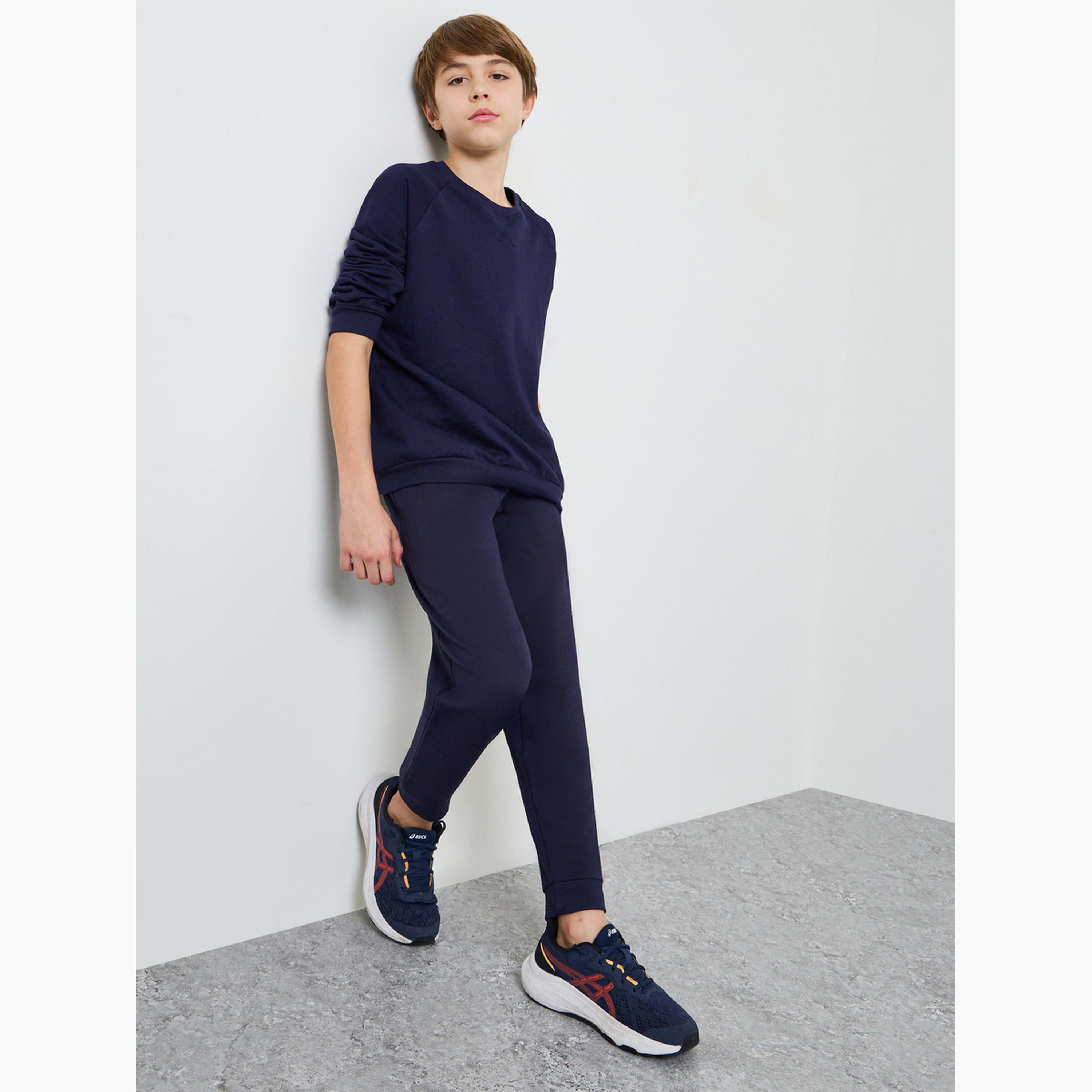 ستايلي - بنطال رياضي قطني للجنسين للمراهقين مع جيب جانبي-boys-clothing-bottoms-joggersandtrackpants-image-2