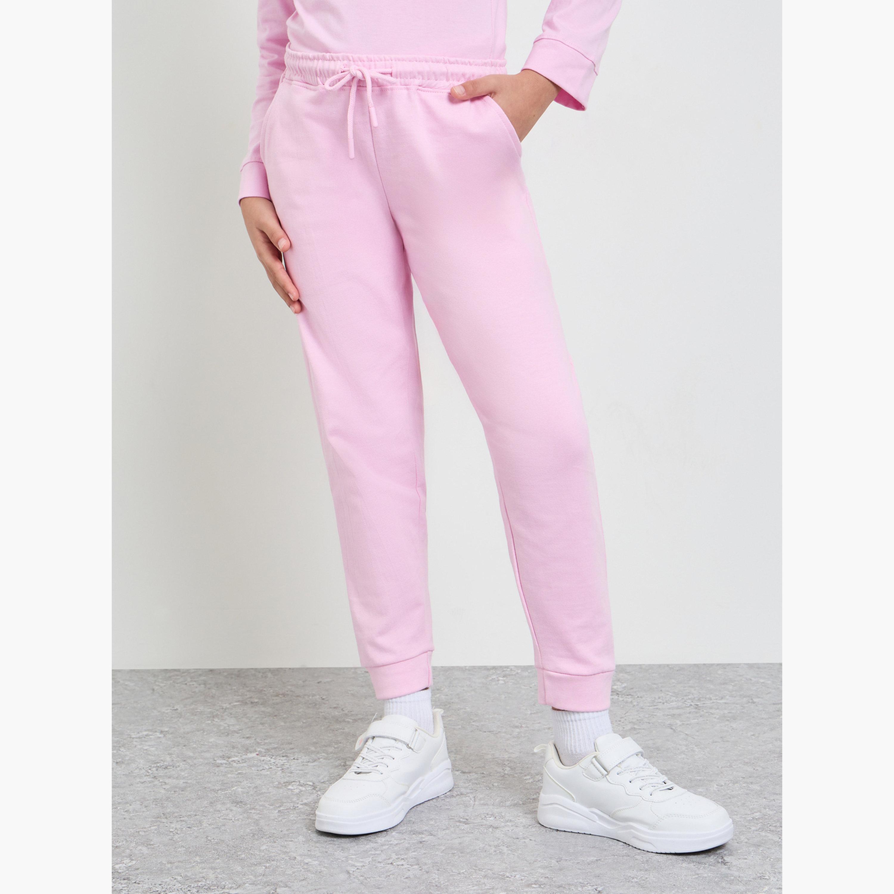 ستايلي - بنطلون رياضي قطني للبنات مع جيب جانبي-girls-clothing-bottoms-joggersandtrackpants-image-1