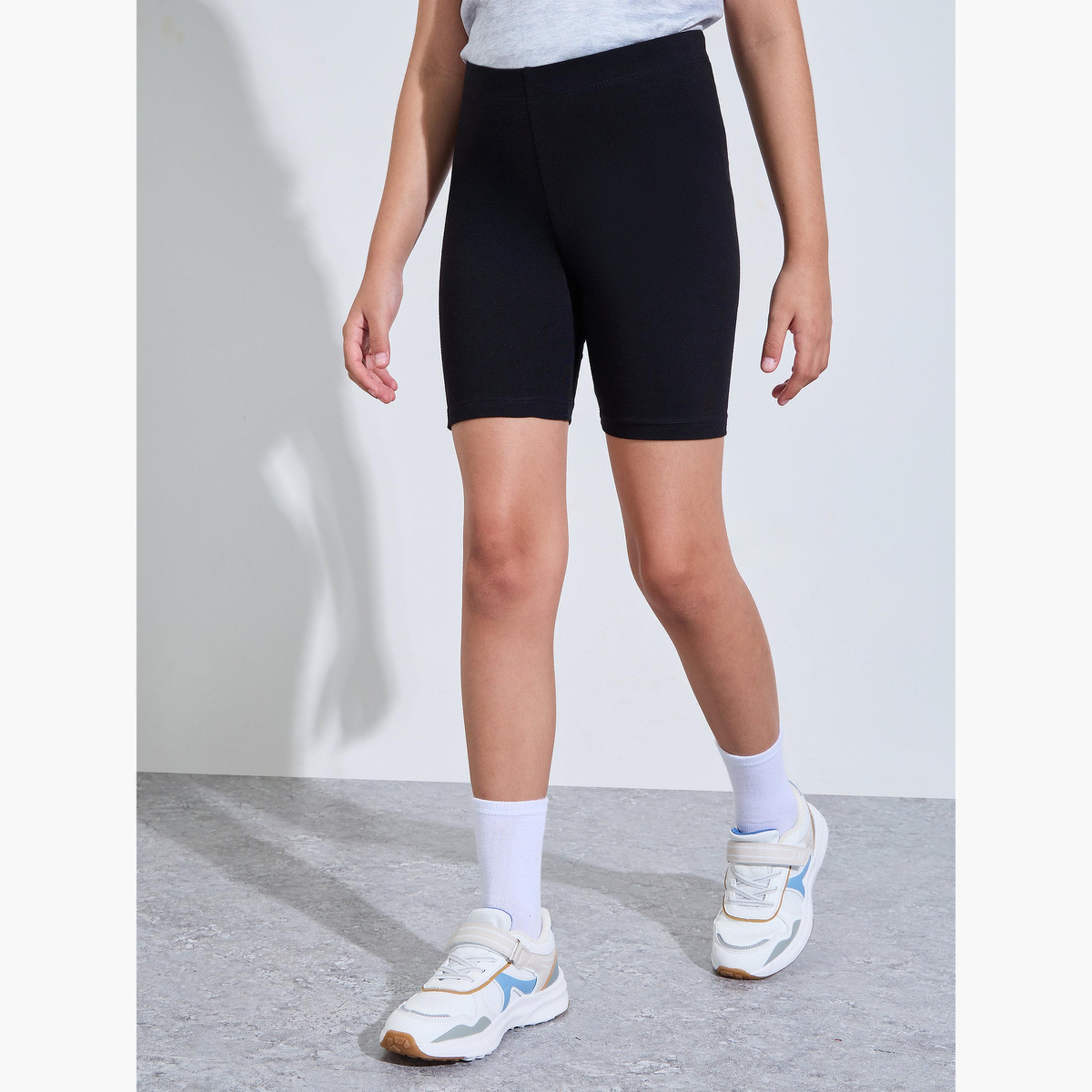 مجموعة من 2 شورت ركوب دراجات قطن للبنات-girls-clothing-bottoms-shorts-image-2
